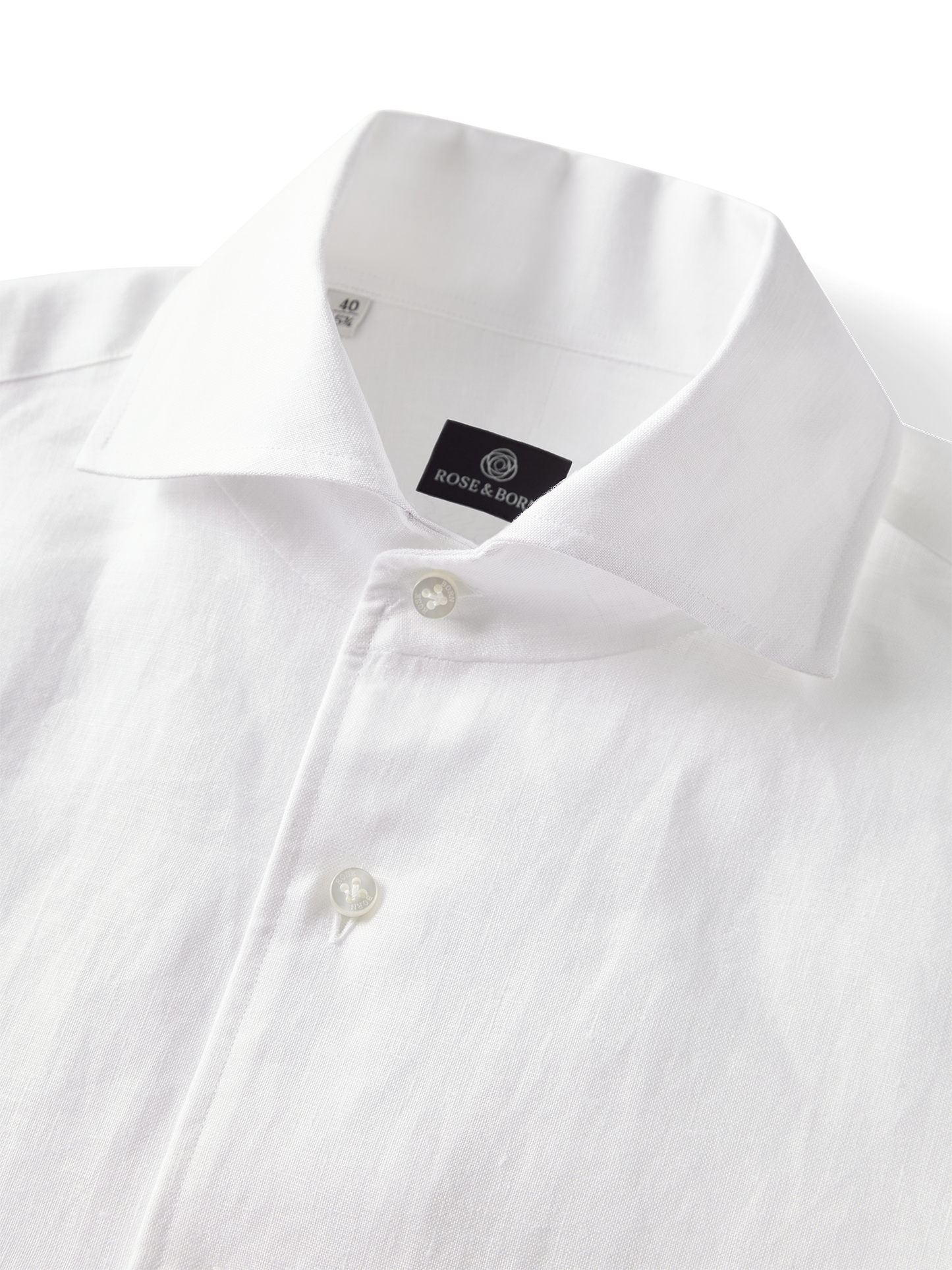 One-Piece Linen Shirt White