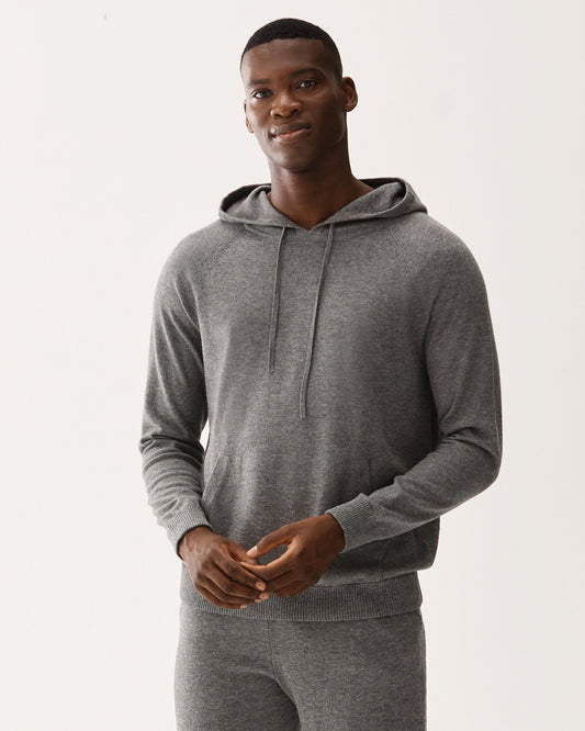 Hoodie Merino Cotton Sweater Grey