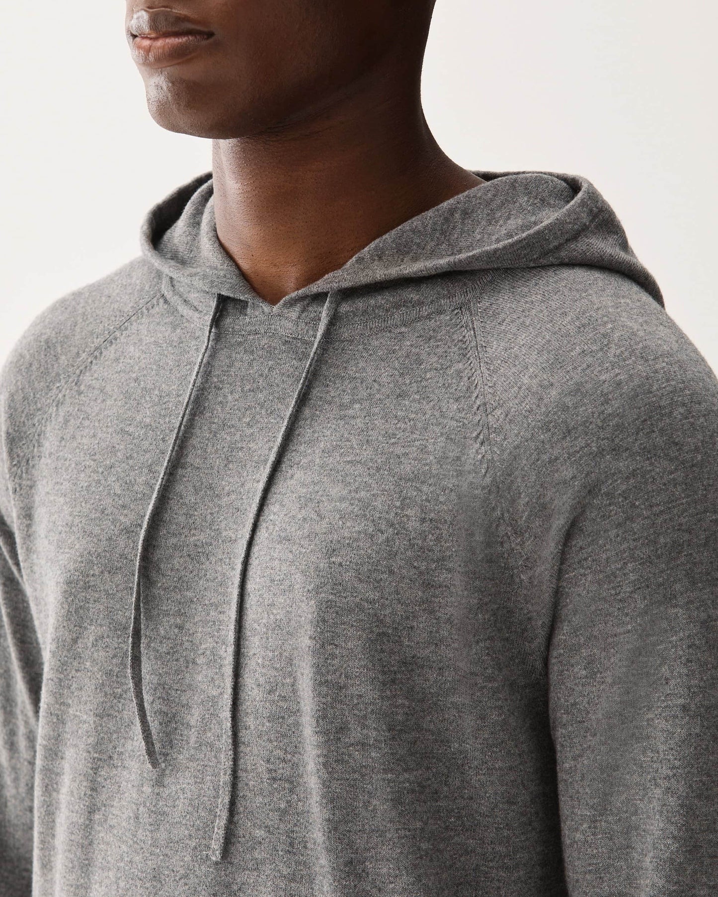 Hoodie Merino Cotton Sweater Grey