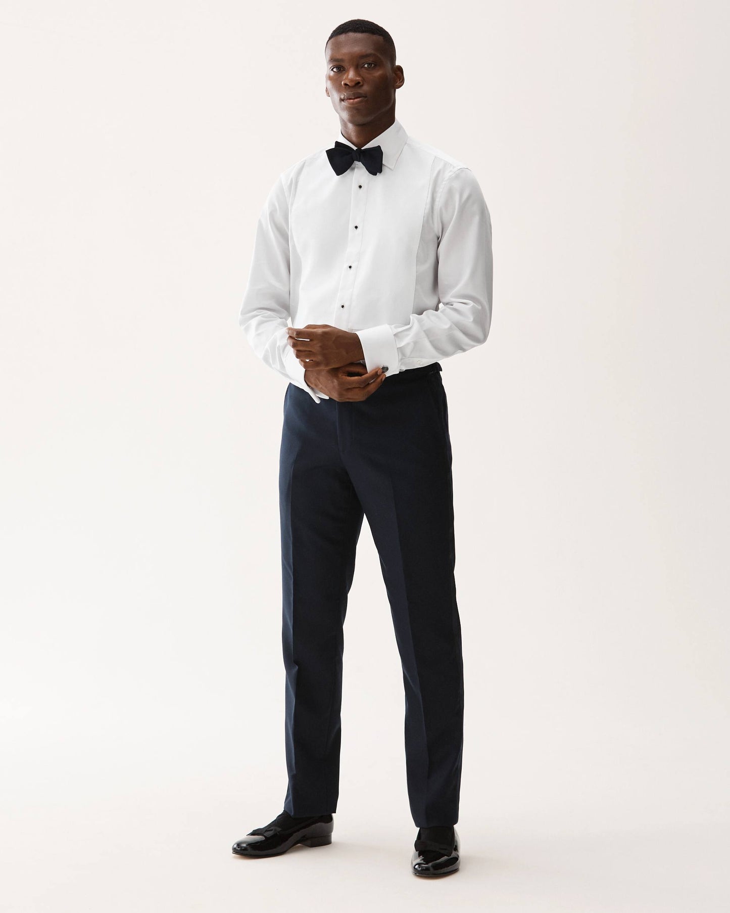 Wool Tuxedo Trouser Navy