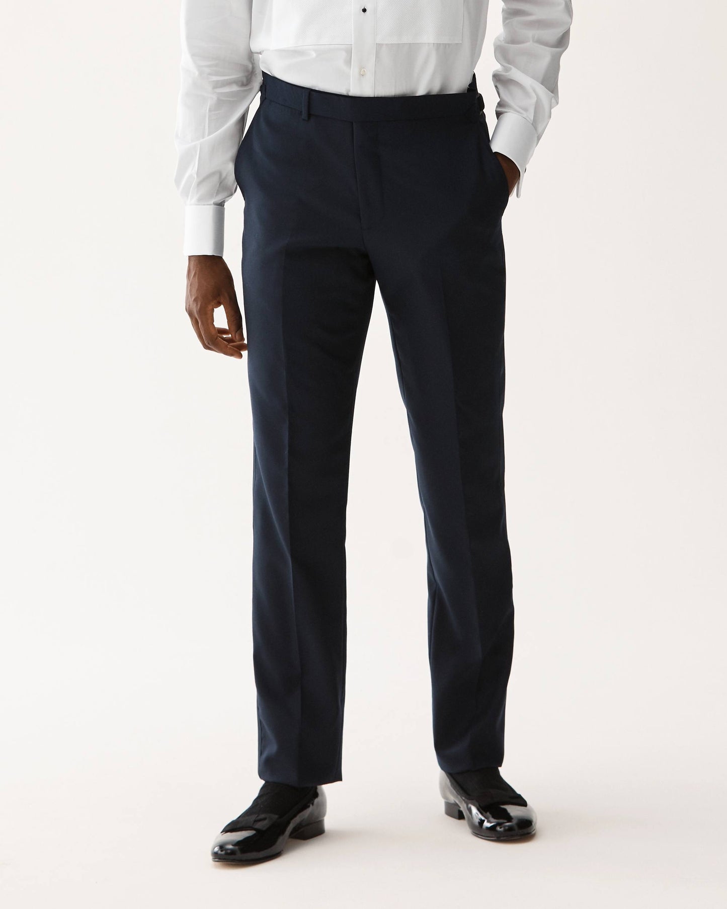 Wool Tuxedo Trouser Navy