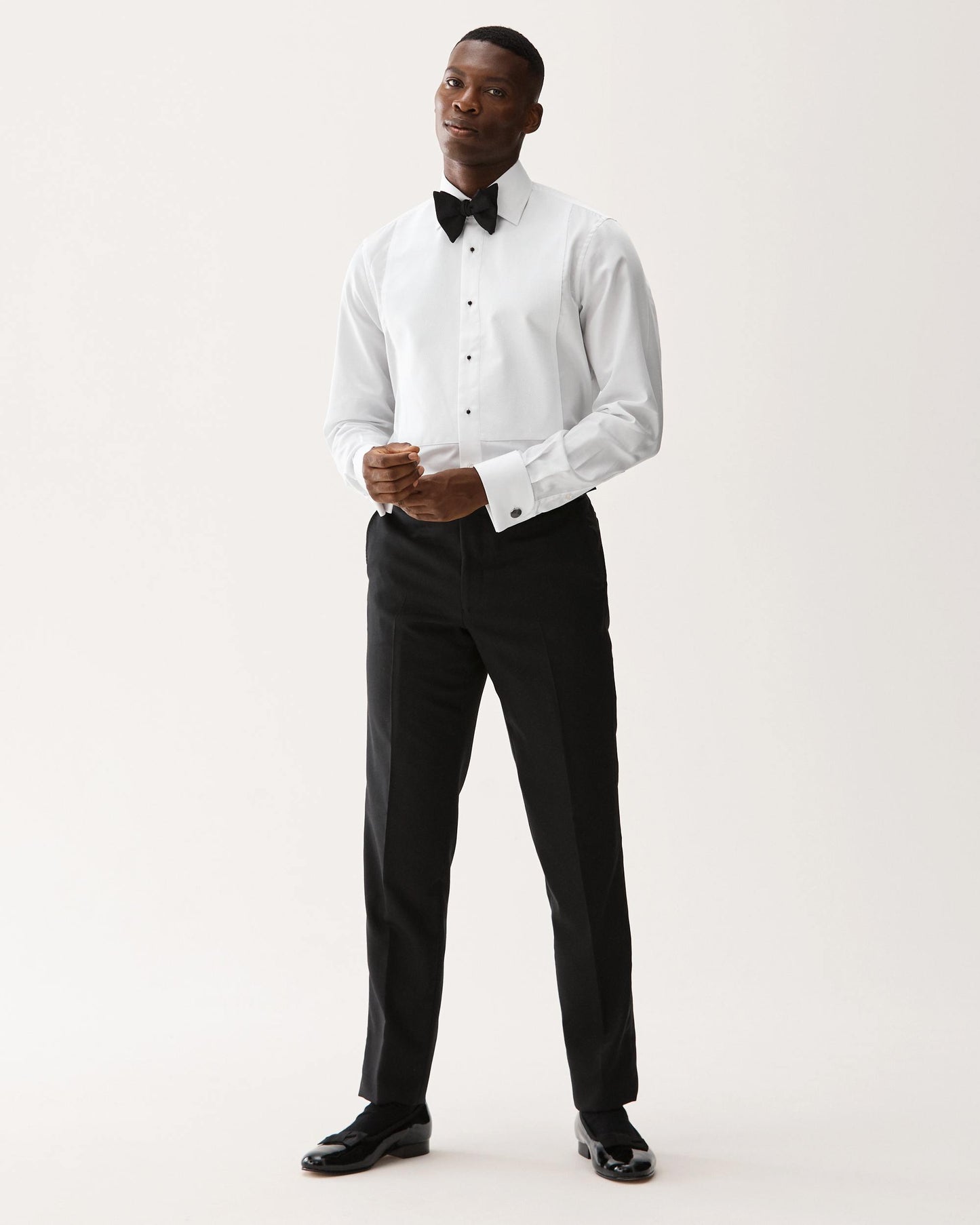 Wool Tuxedo Trouser Black