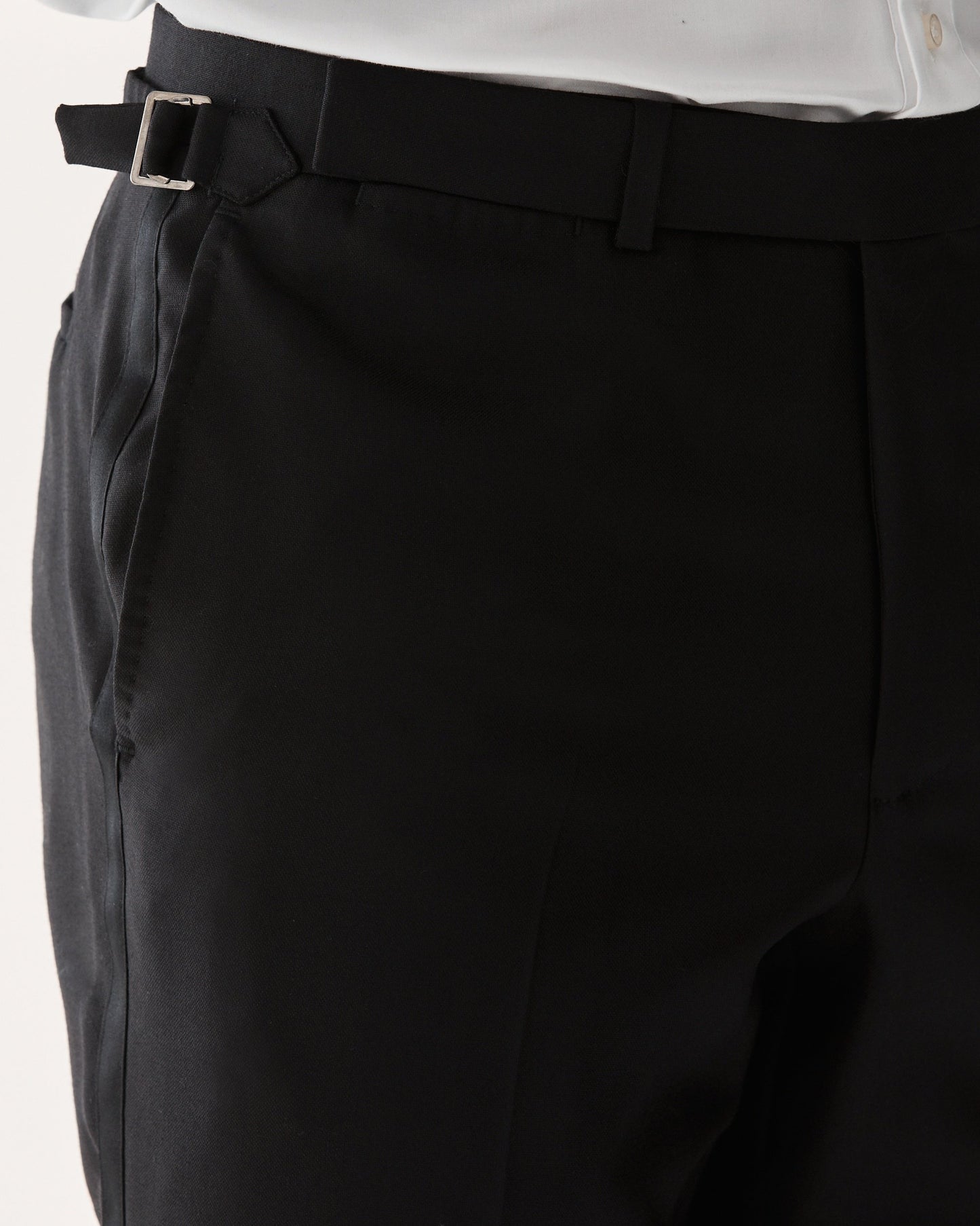 Wool Tuxedo Trouser Black