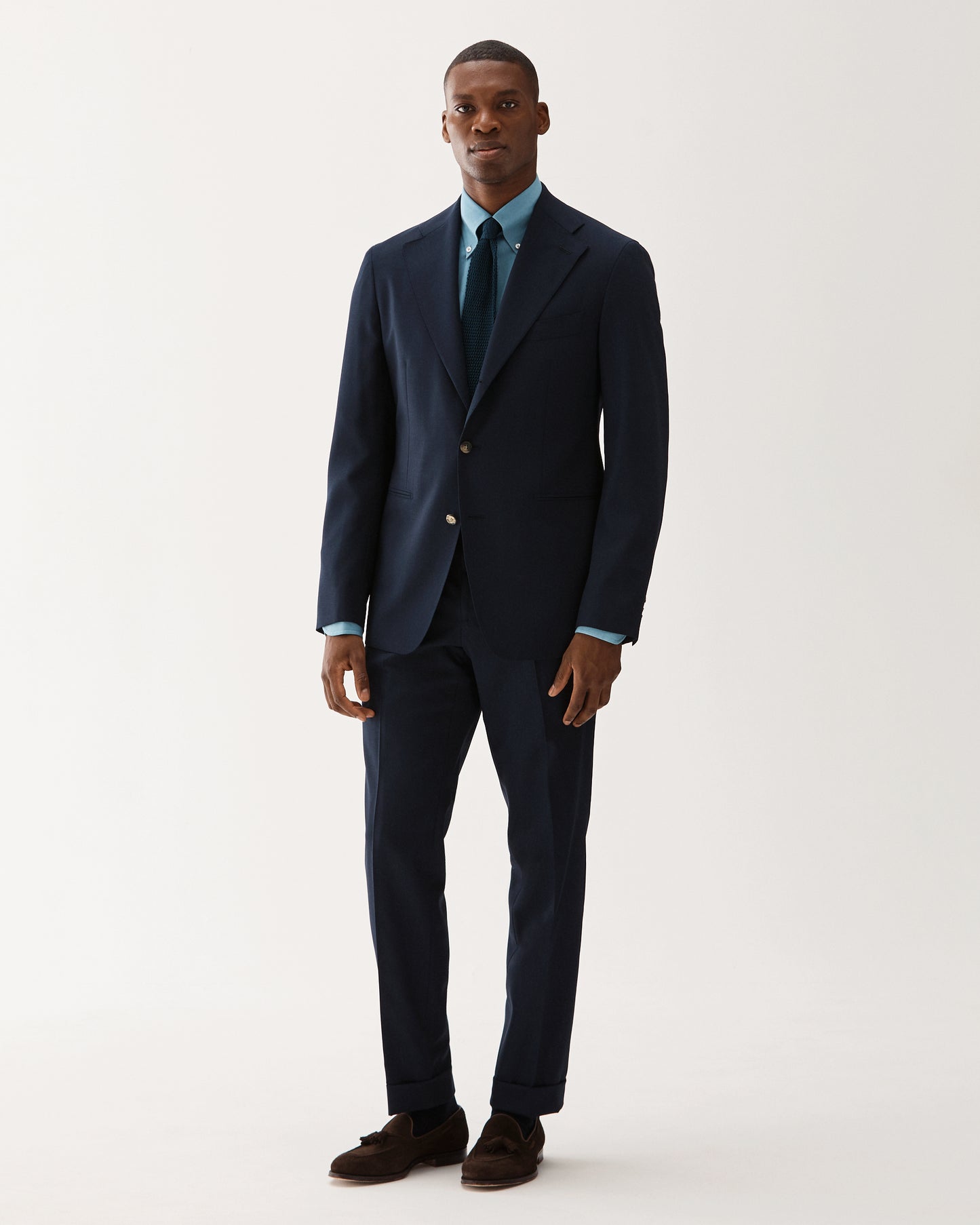 Traveler Wool Suit Navy