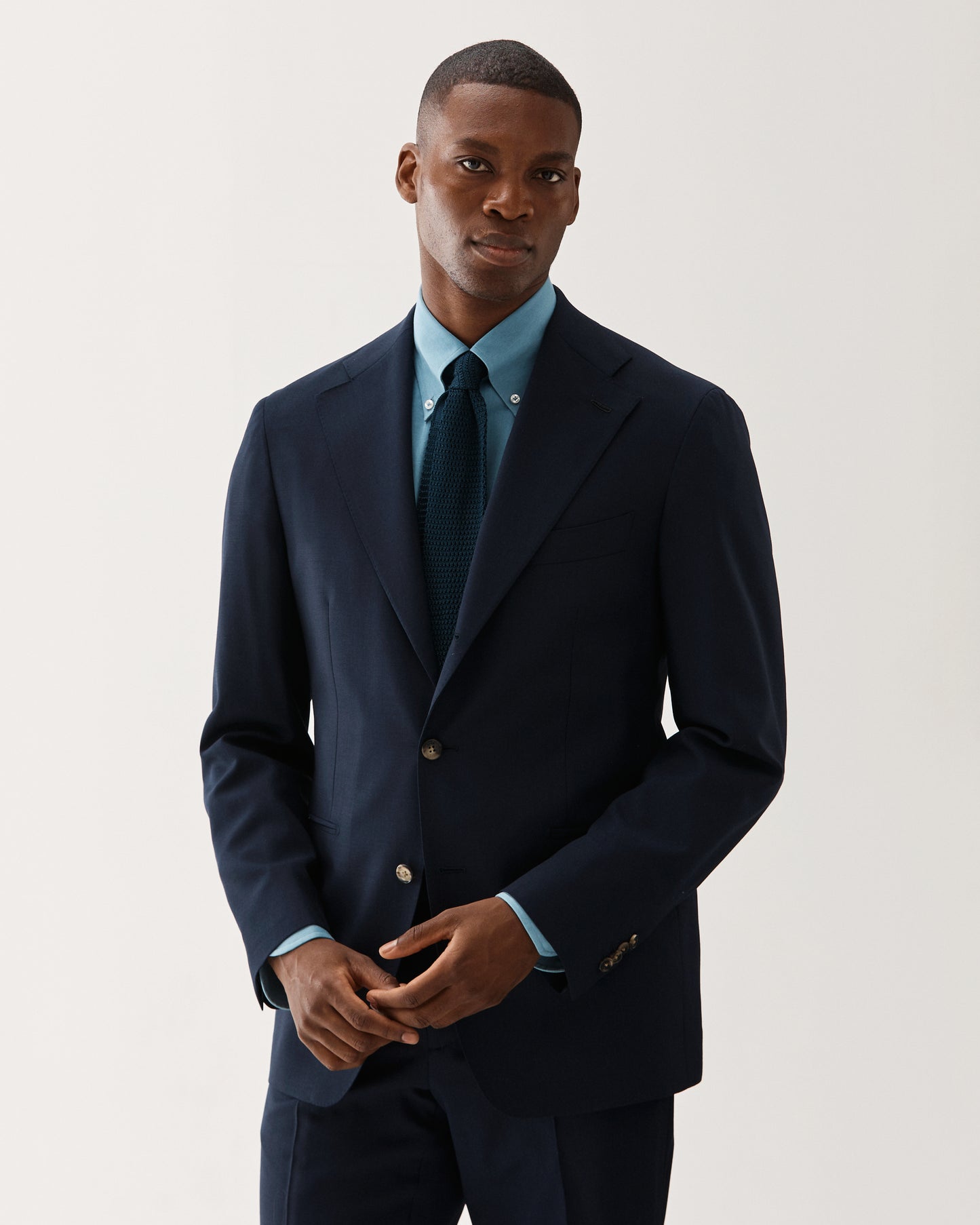 Traveler Wool Suit Navy