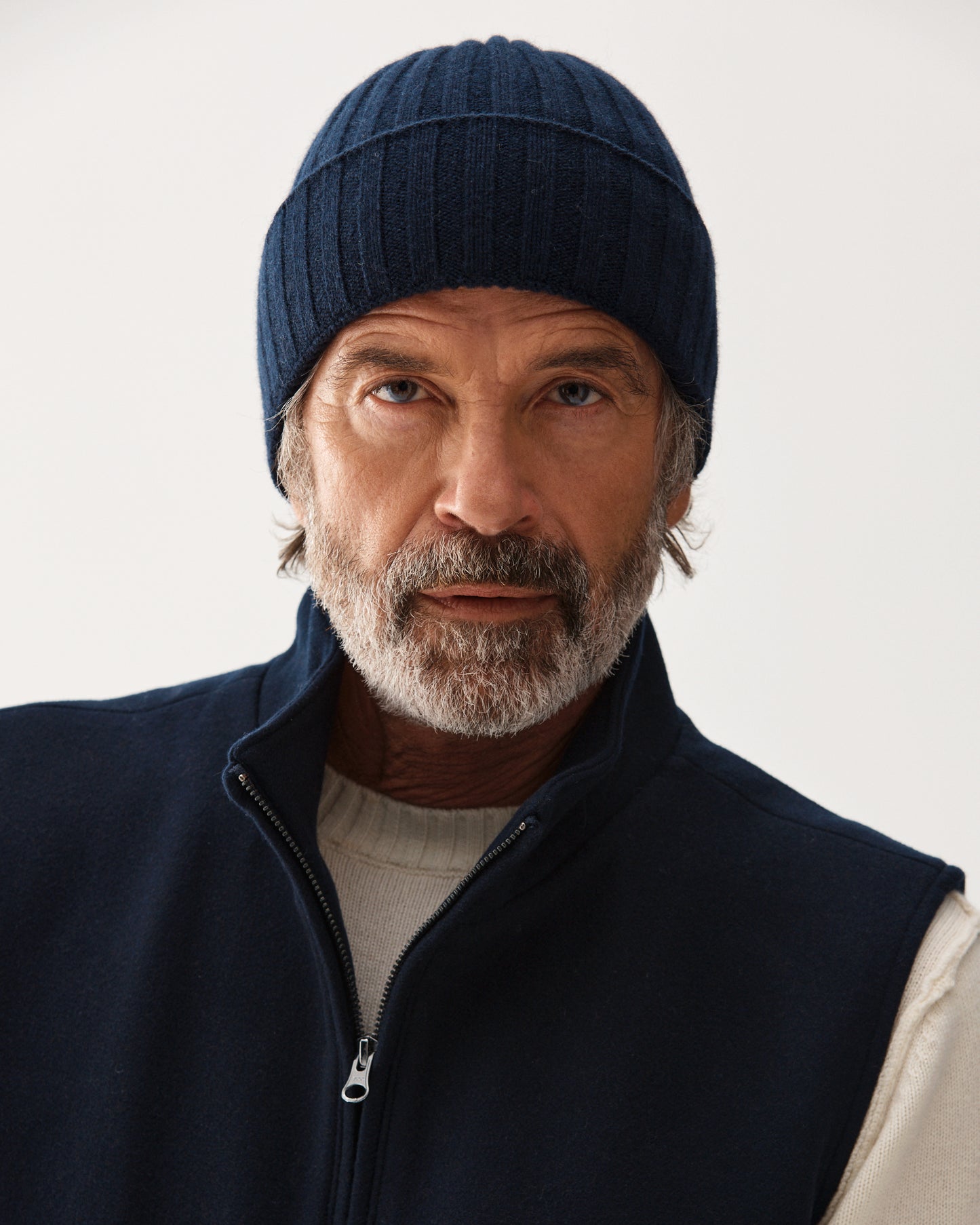 Cashmere Beanie Navy