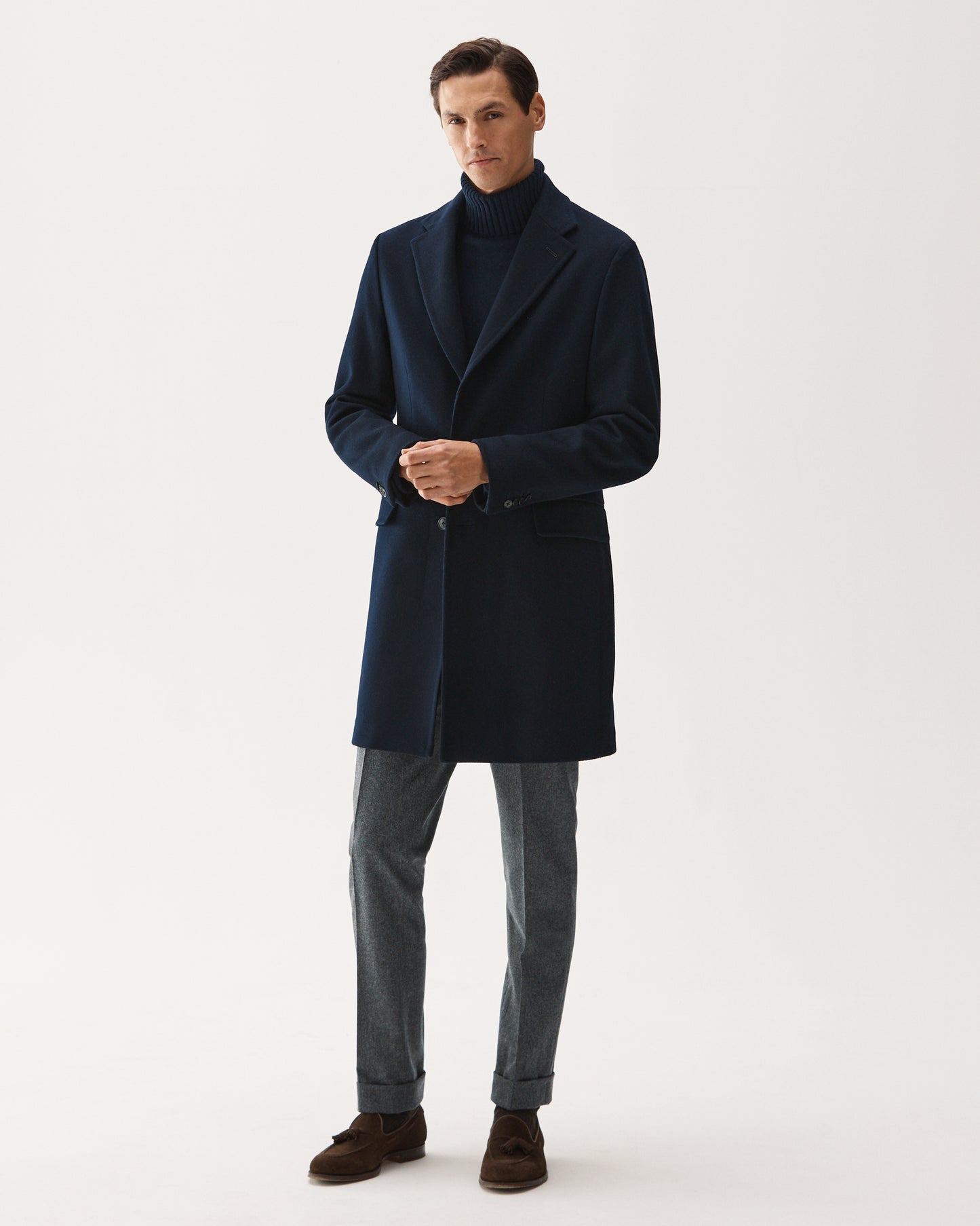 Wool Coat Navy