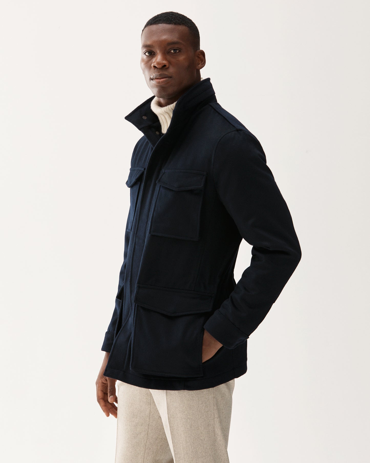 M65 Cashmere Jacket Navy