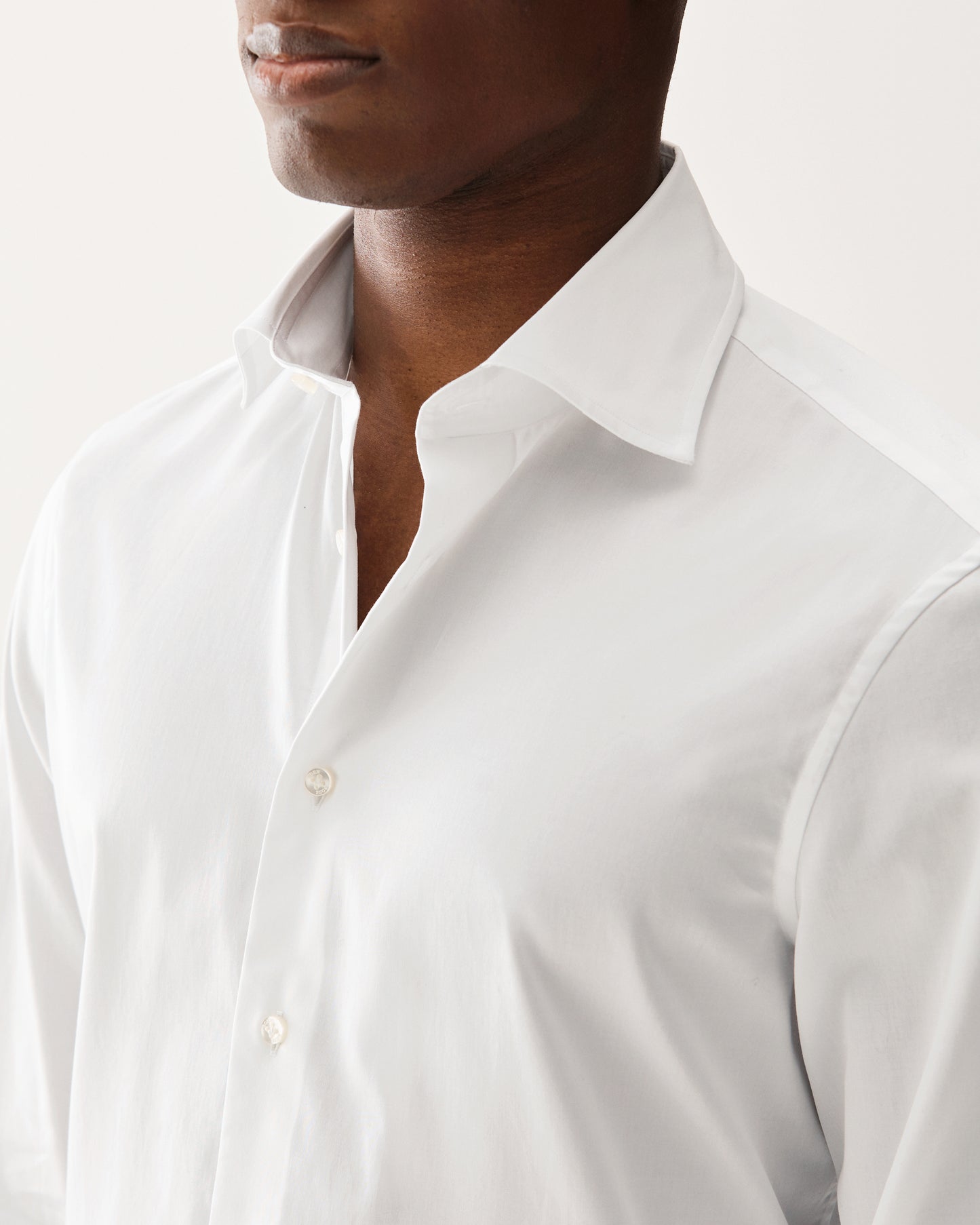 Cotton Sateen Shirt White