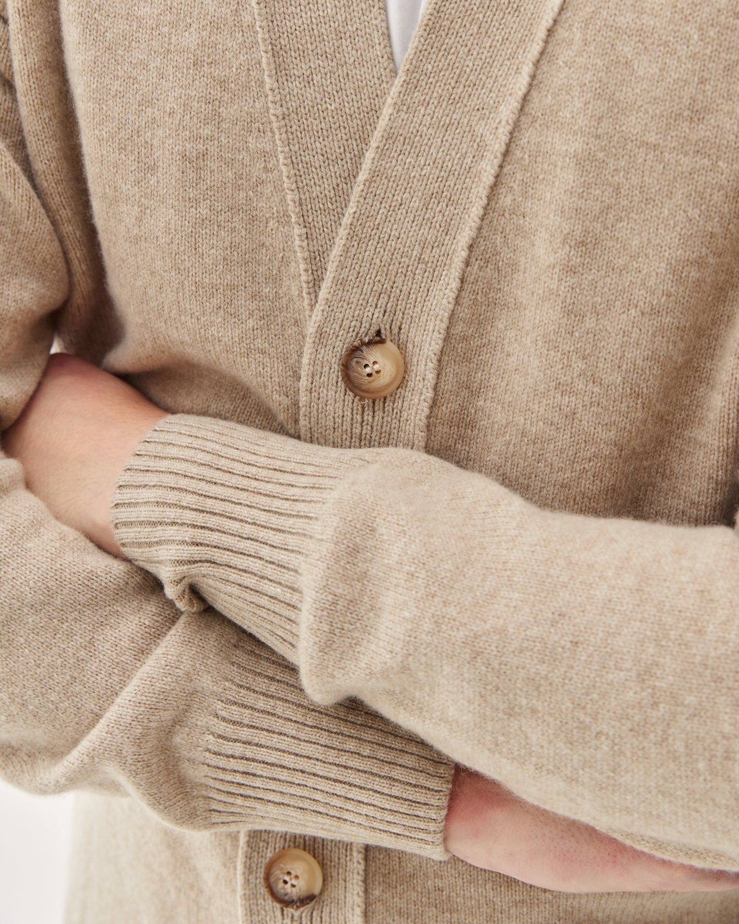 Wool Cardigan Beige