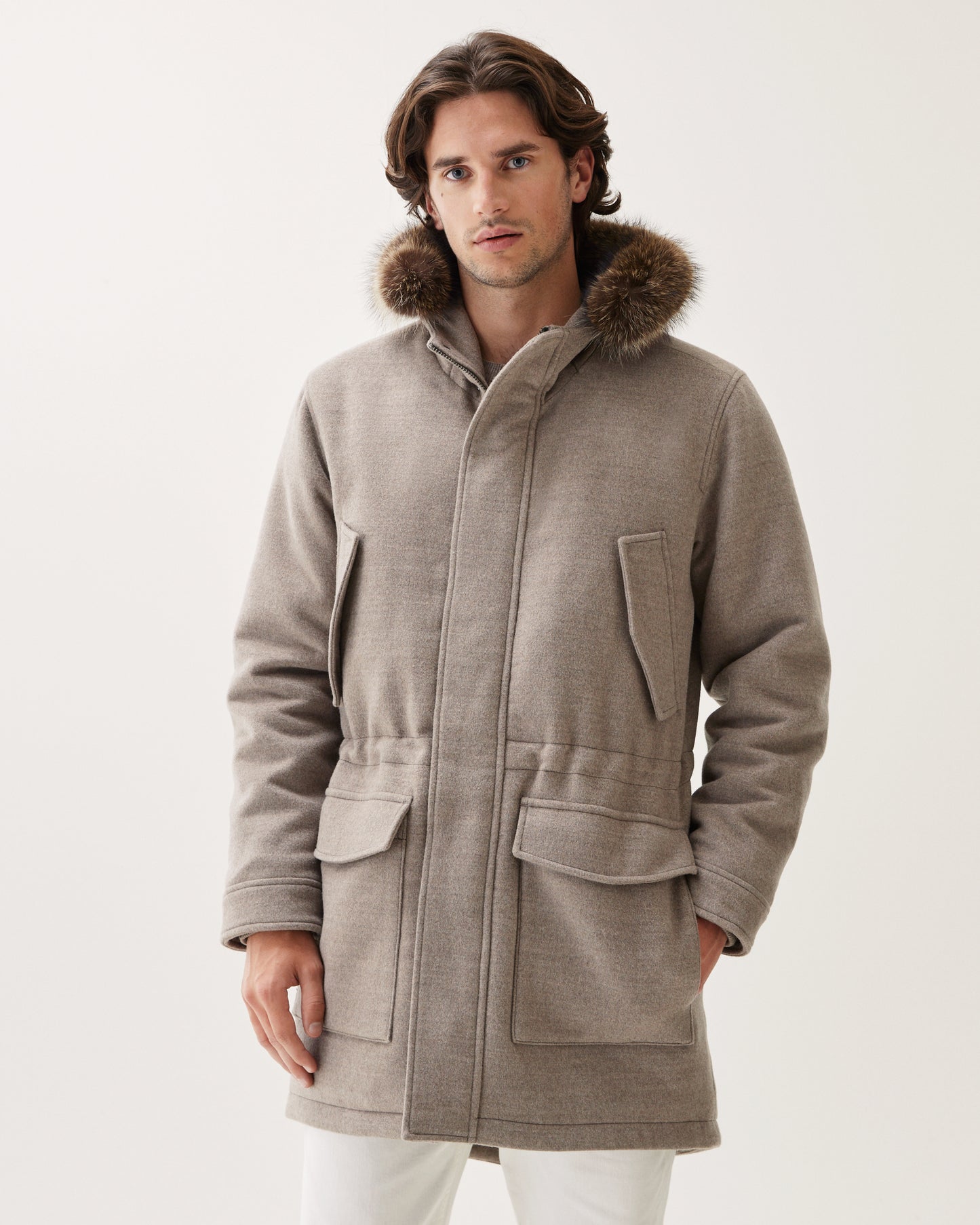 Arctic Fur Parka Taupe