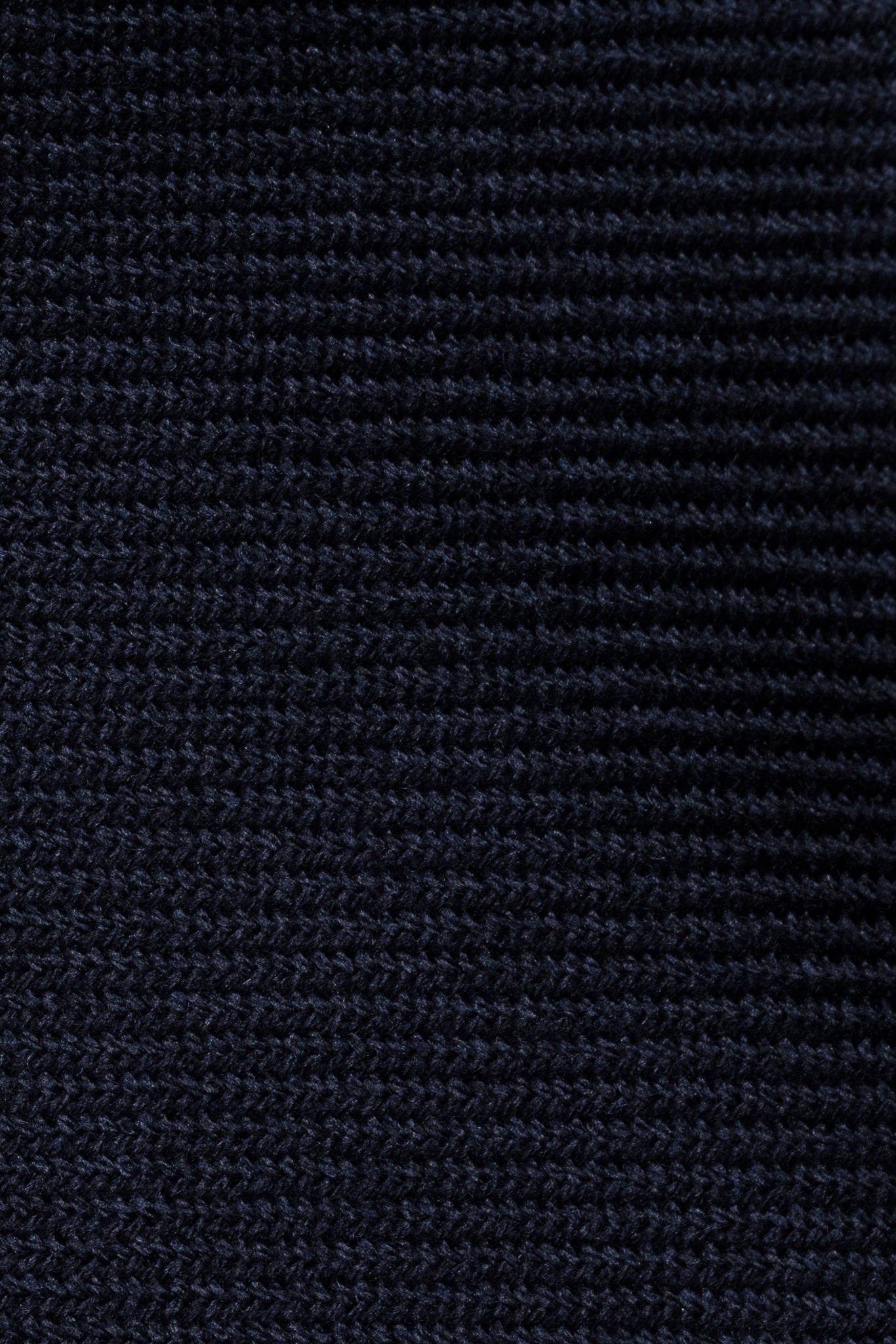 Twill Virgin Wool Scarf Navy