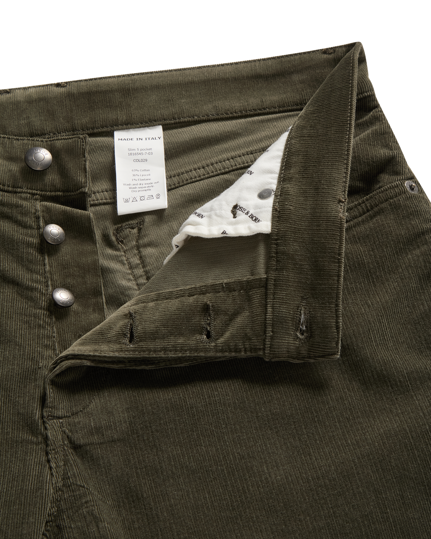 Corduroy Jeans Green