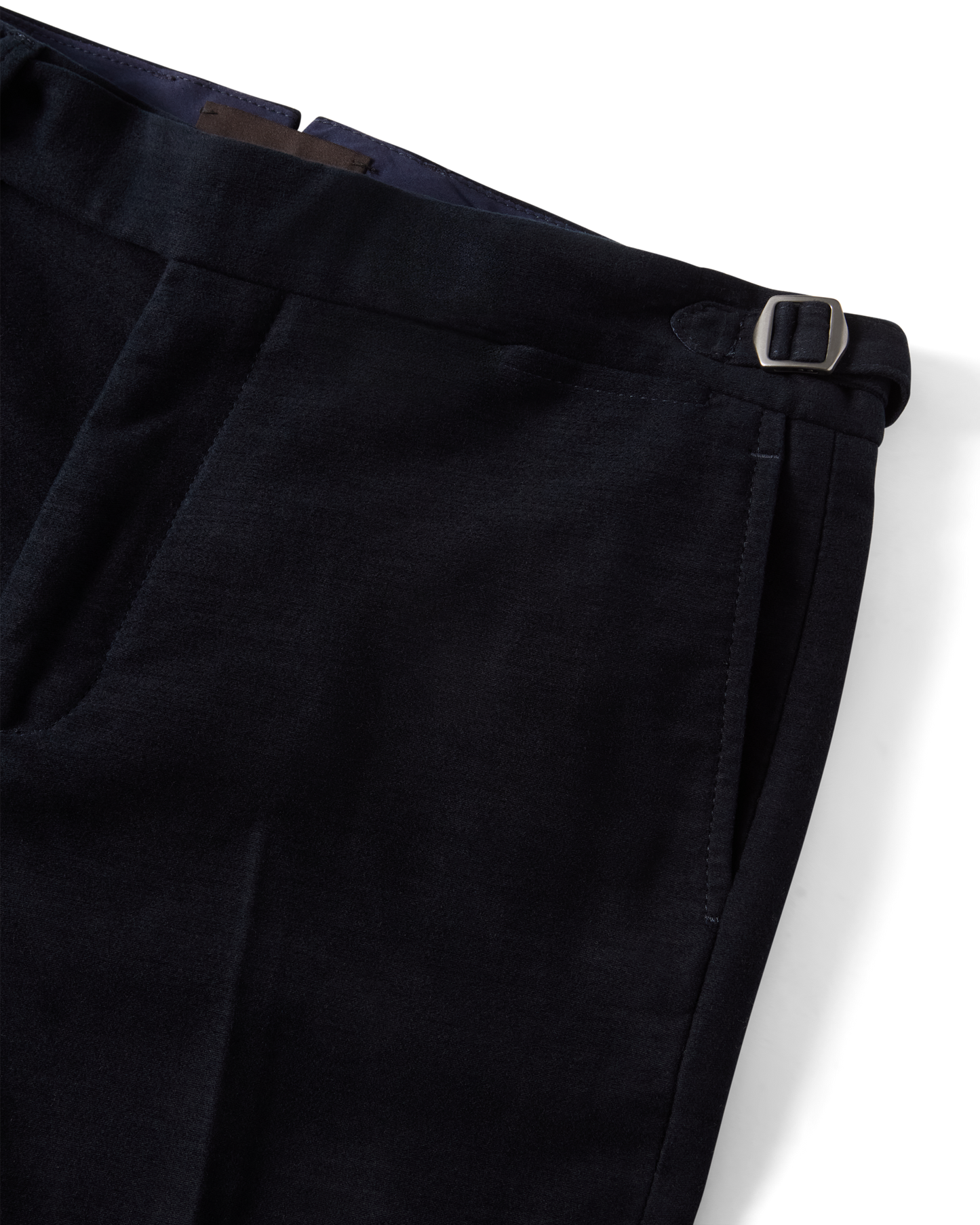 Brushed Cotton Tailored Trouser Navy