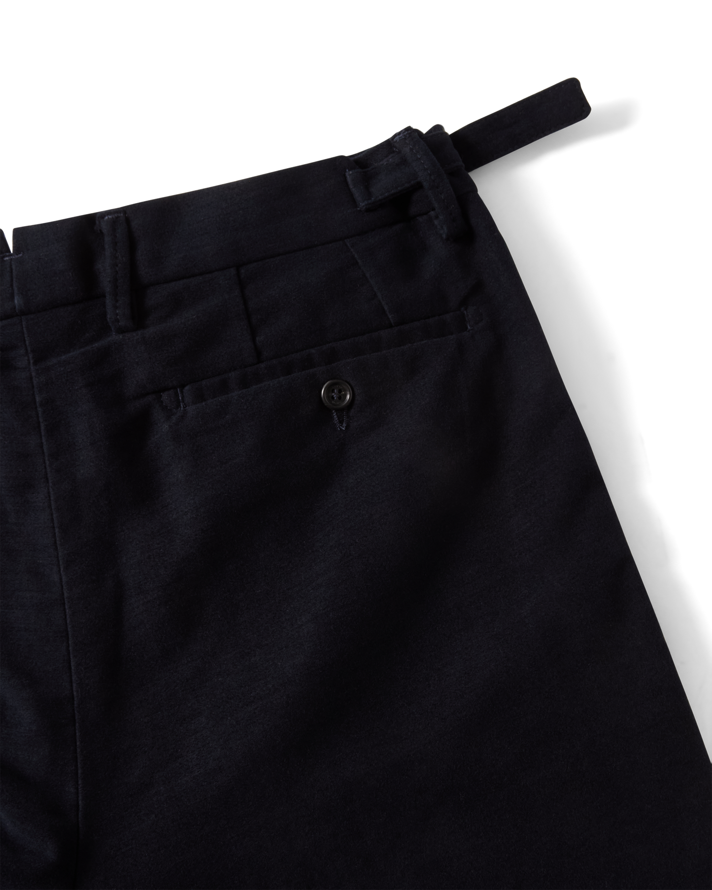 Brushed Cotton Tailored Trouser Navy