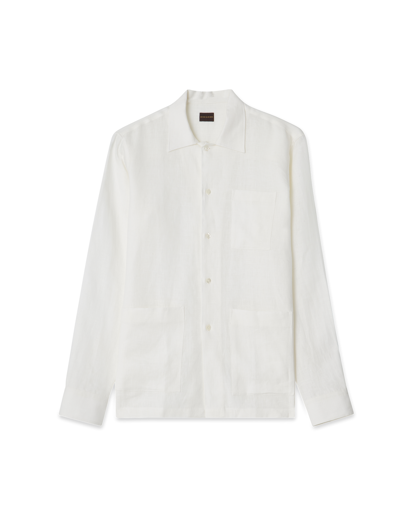 Linen Resort Shirt White