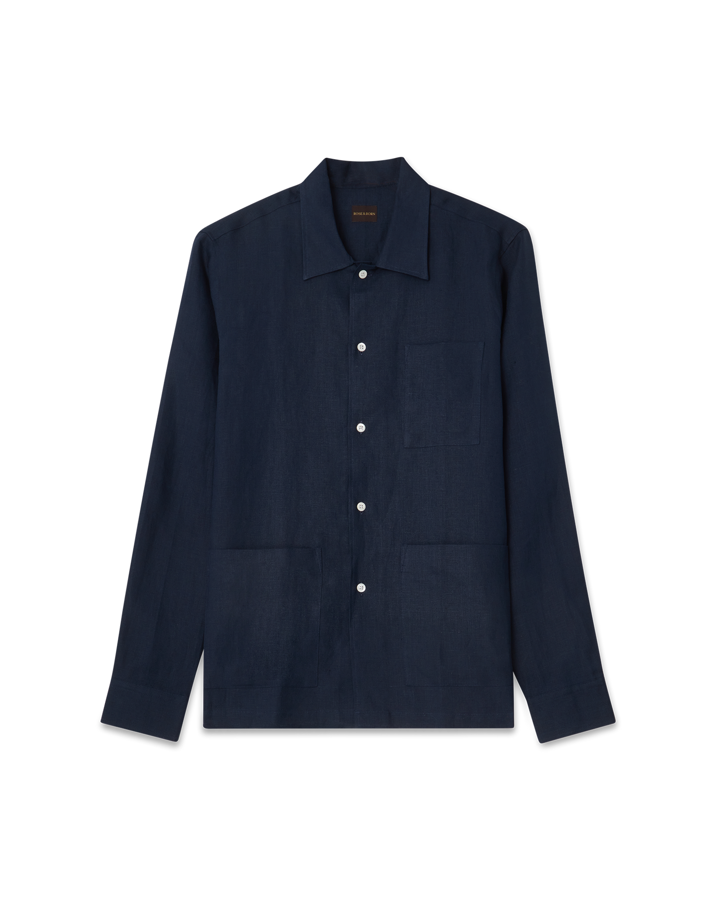 Linen Resort Shirt Navy