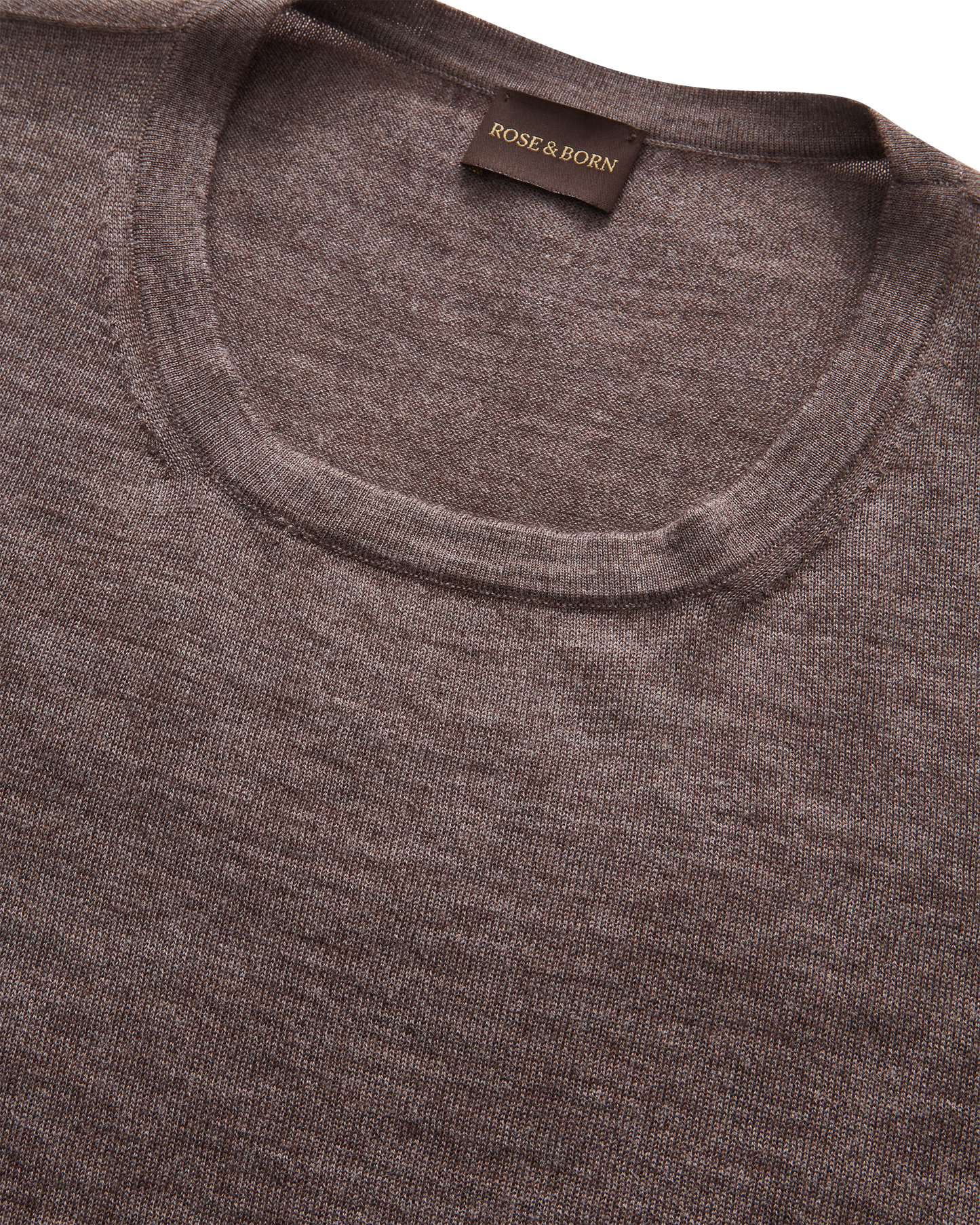 Cashmere Silk T-Shirt Brown