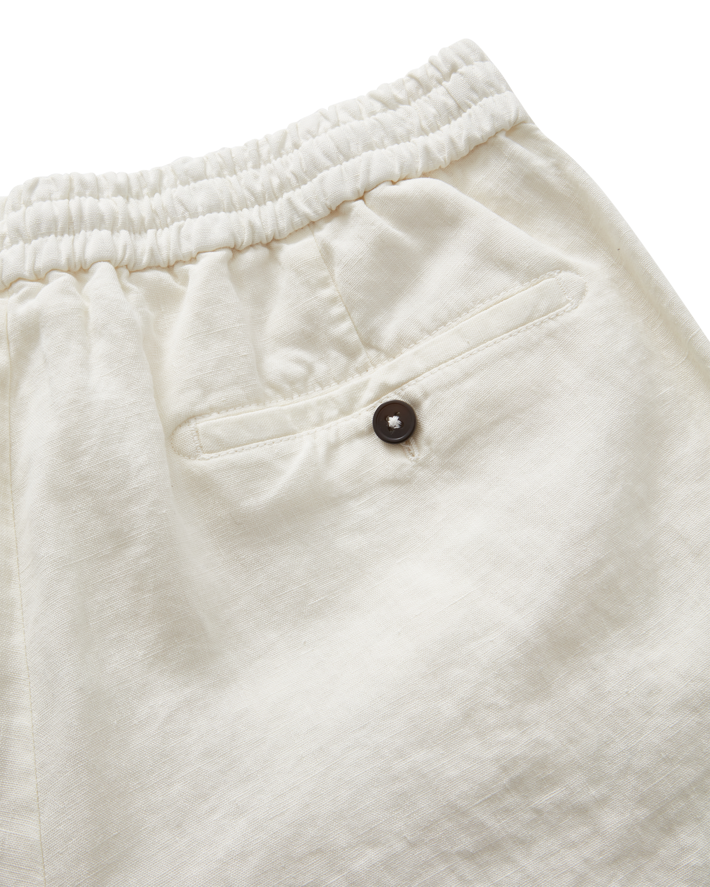 Drawstring Linen Trouser White