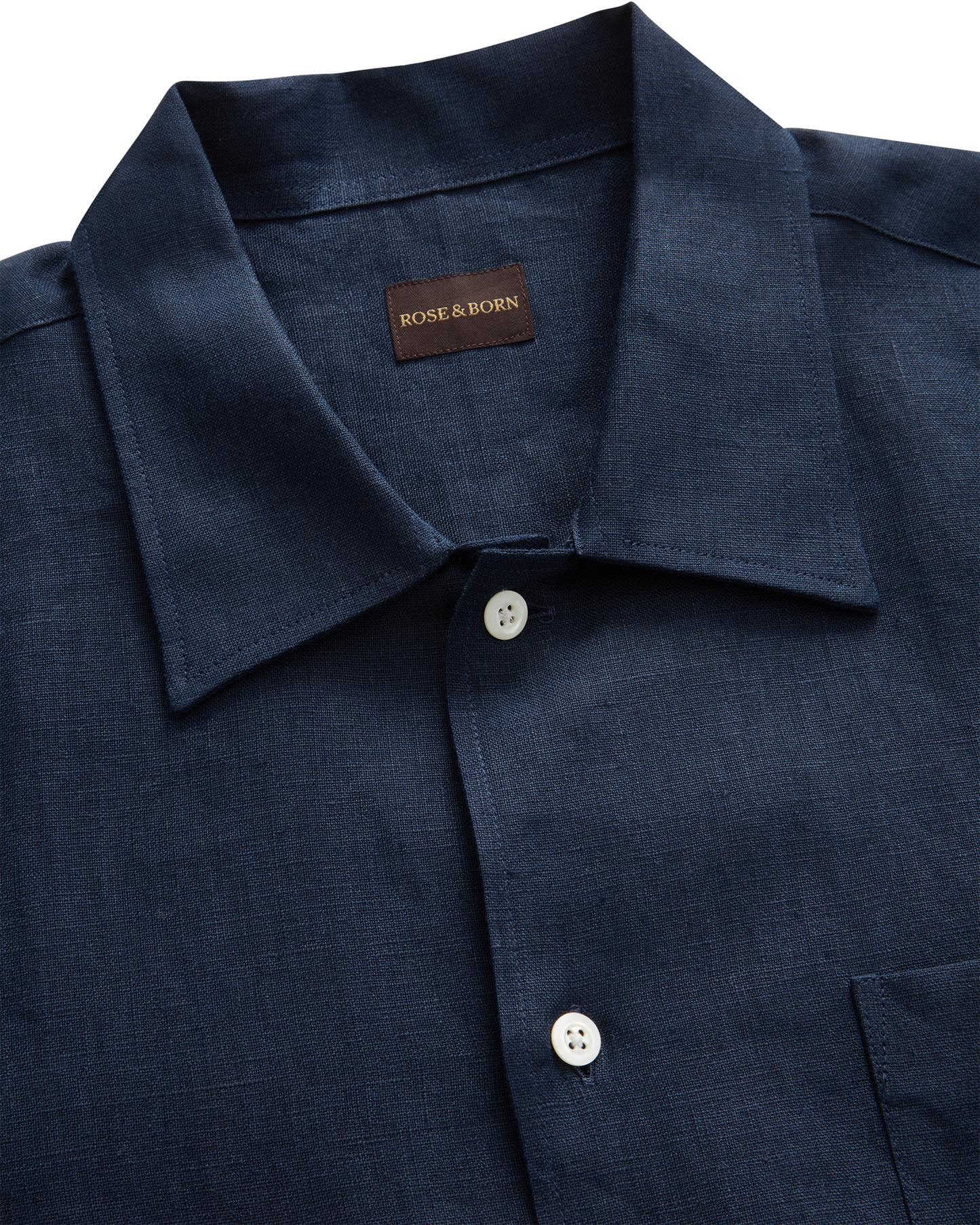 Linen Resort Shirt Navy