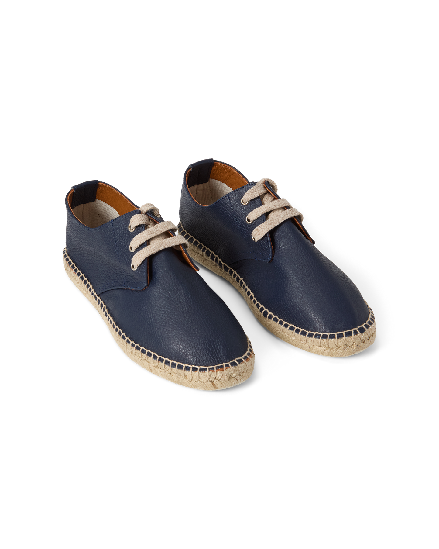 Sailor Espadrille Grain Leather Navy