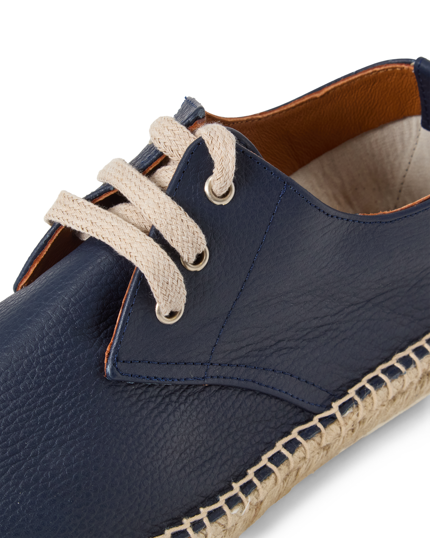 Sailor Espadrille Grain Leather Navy