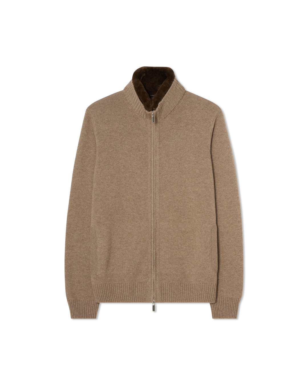 Fur Collar Baby Cashmere Blouson Taupe