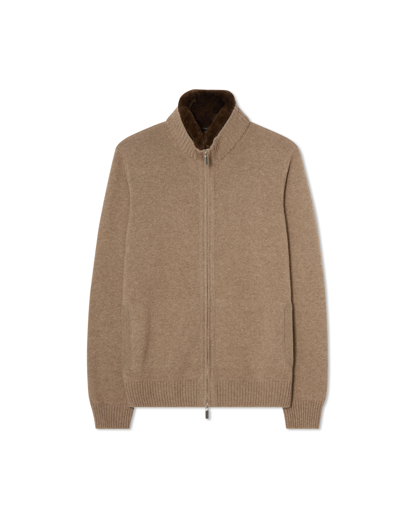 Fur Collar Baby Cashmere Blouson Taupe