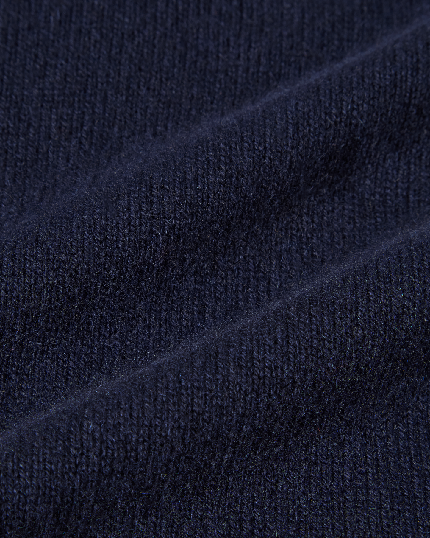 Fur Collar Baby Cashmere Blouson Navy