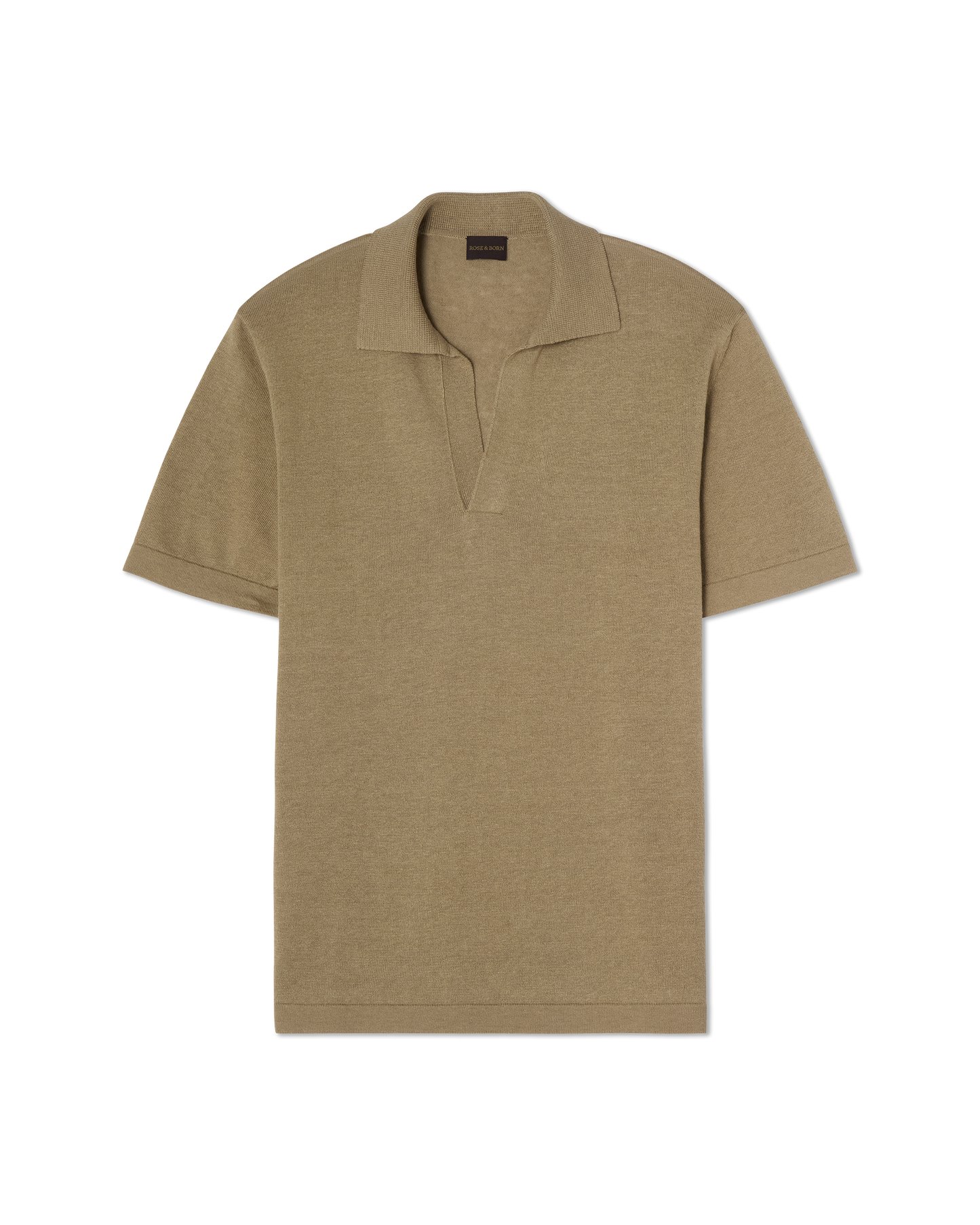 Capri Short Sleeve Polo Sweater Sage Green