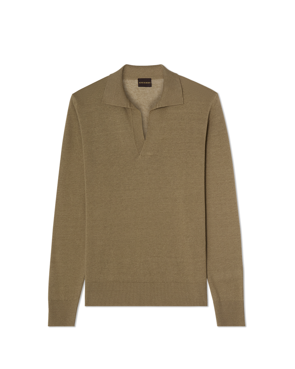 Capri Long Sleeve Polo Sweater Sage Green