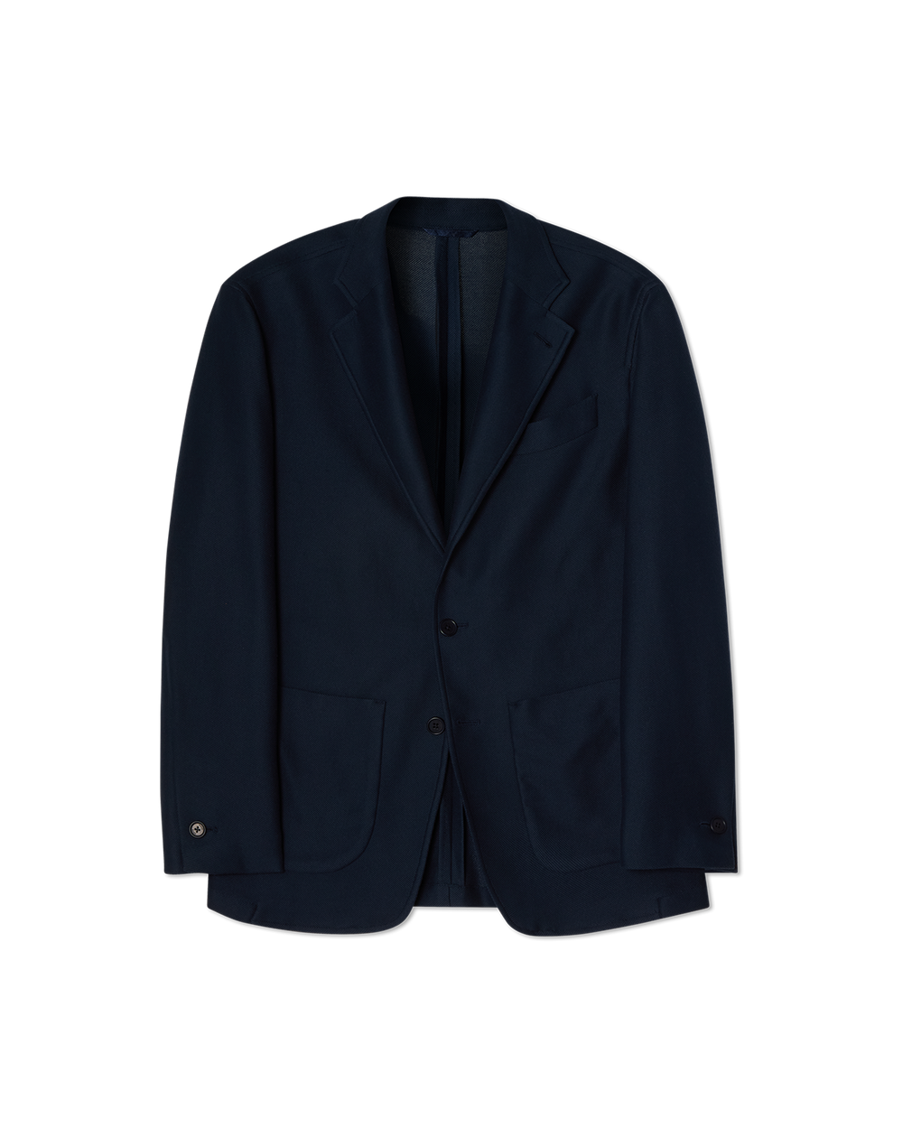 Cotton Cashmere Travel Jacket Navy