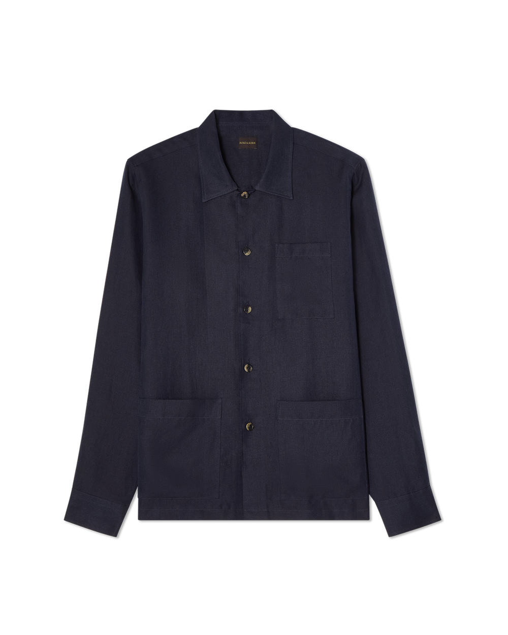 Herringbone Resort Shirt Navy