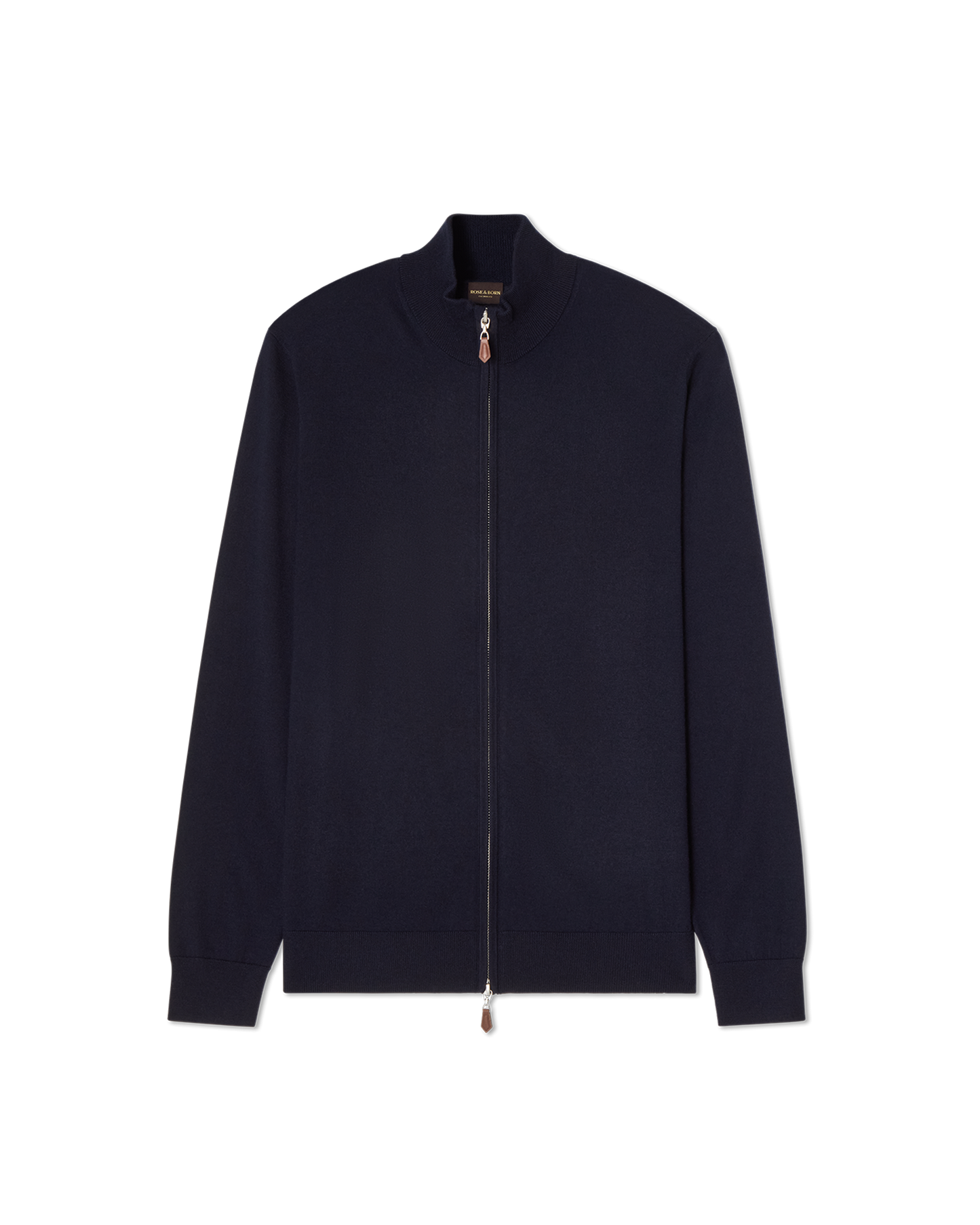 Cashmere Full-Zip Sweater Navy