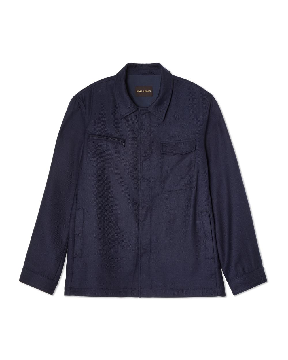 Basketweave Sailor Shirt Navy