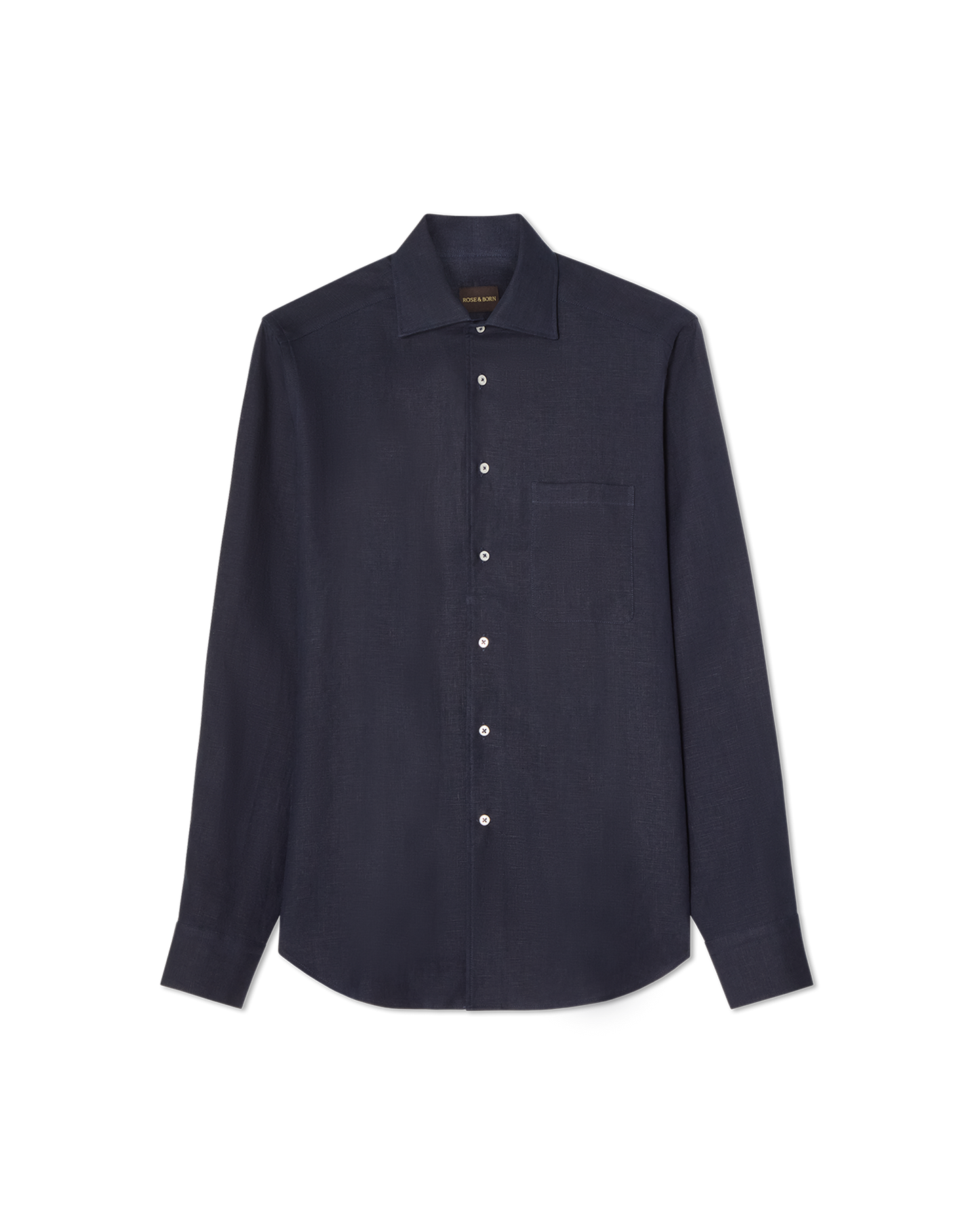 Linen One-Piece Shirt Navy