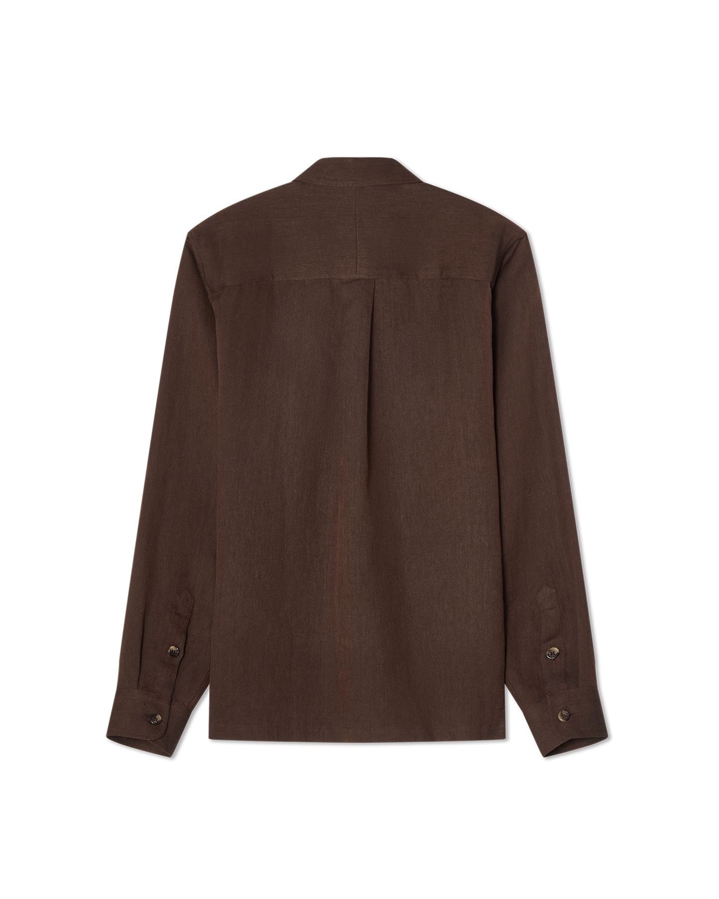 Herringbone Resort Shirt Brown