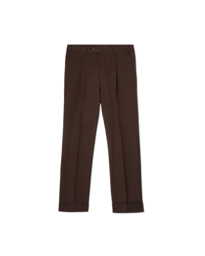 Herringbone Resort Trouser Brown