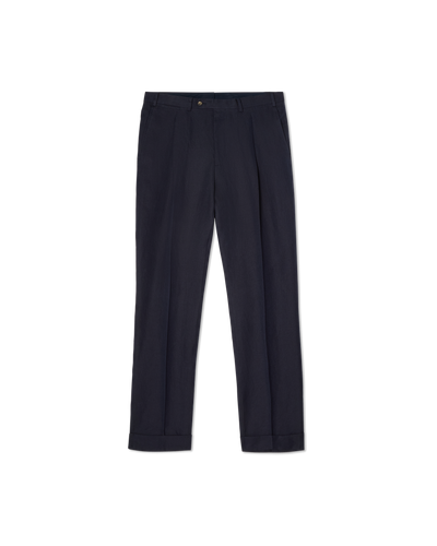 Herringbone Resort Trouser Navy