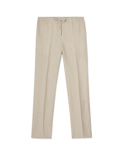 Linen Drawstring Trouser Sand
