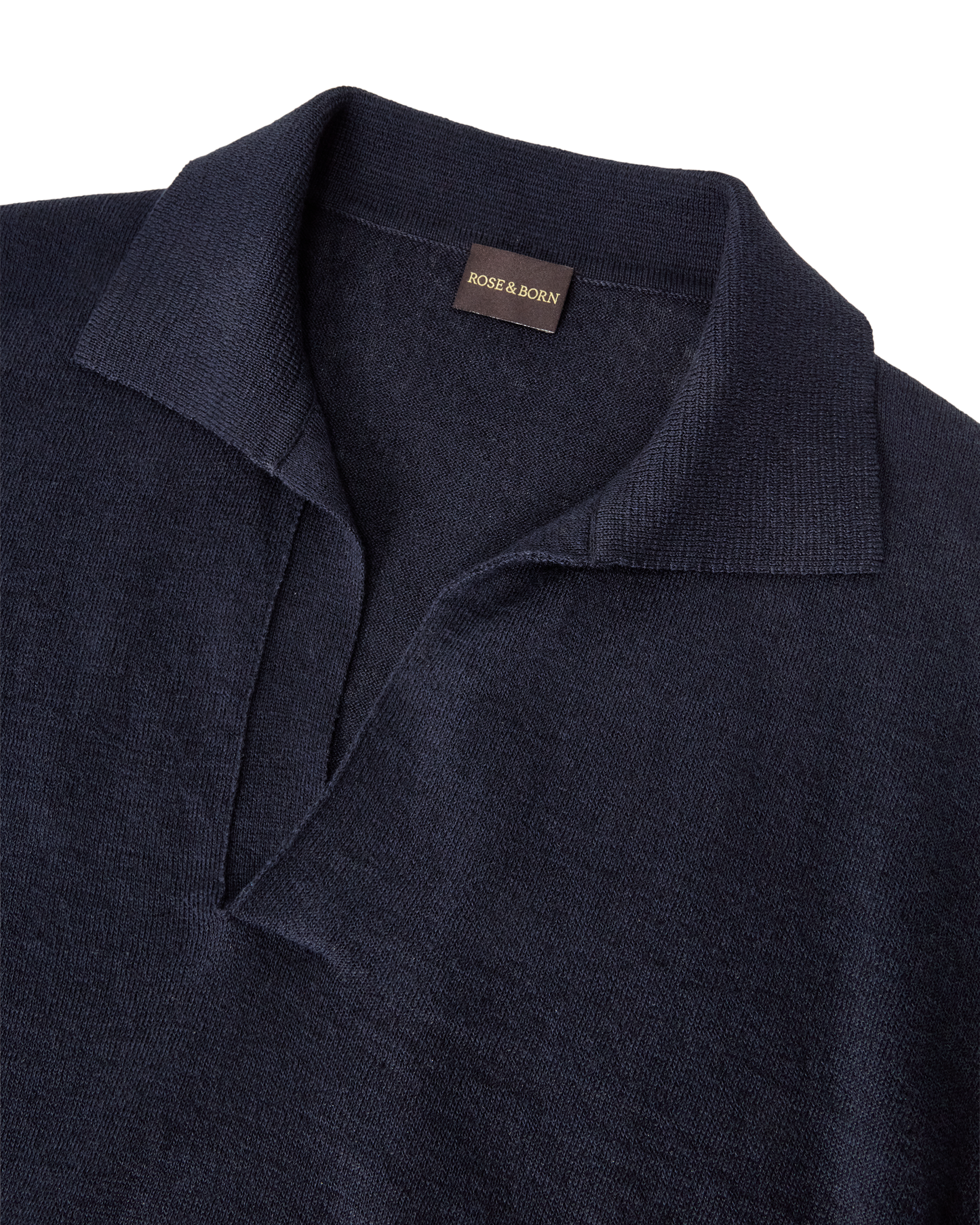 Capri Long Sleeve Polo Sweater Navy