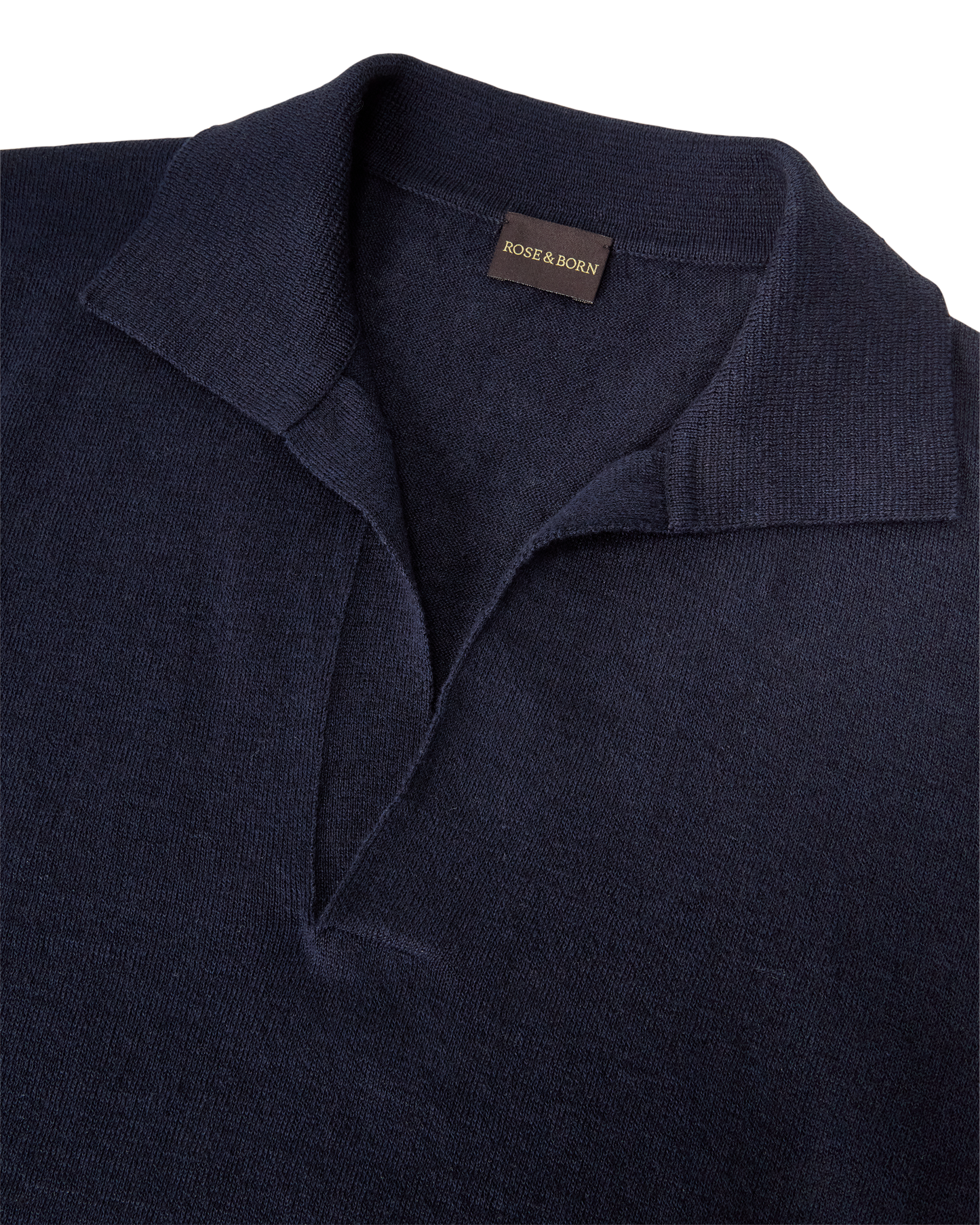 Capri Short Sleeve Polo Sweater Navy