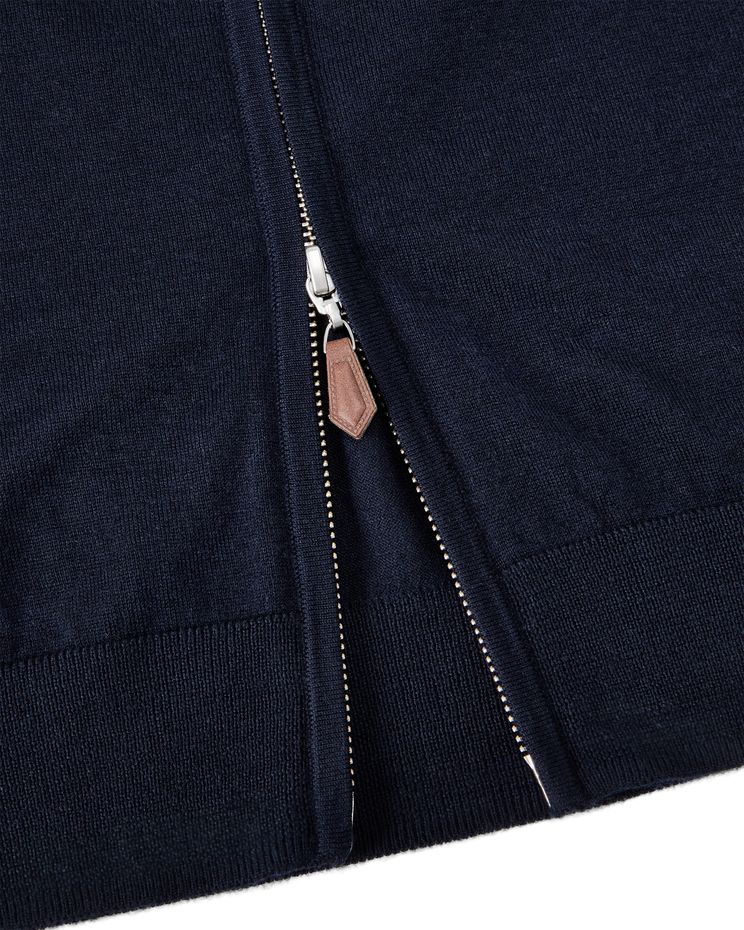 Cashmere Full-Zip Sweater Navy