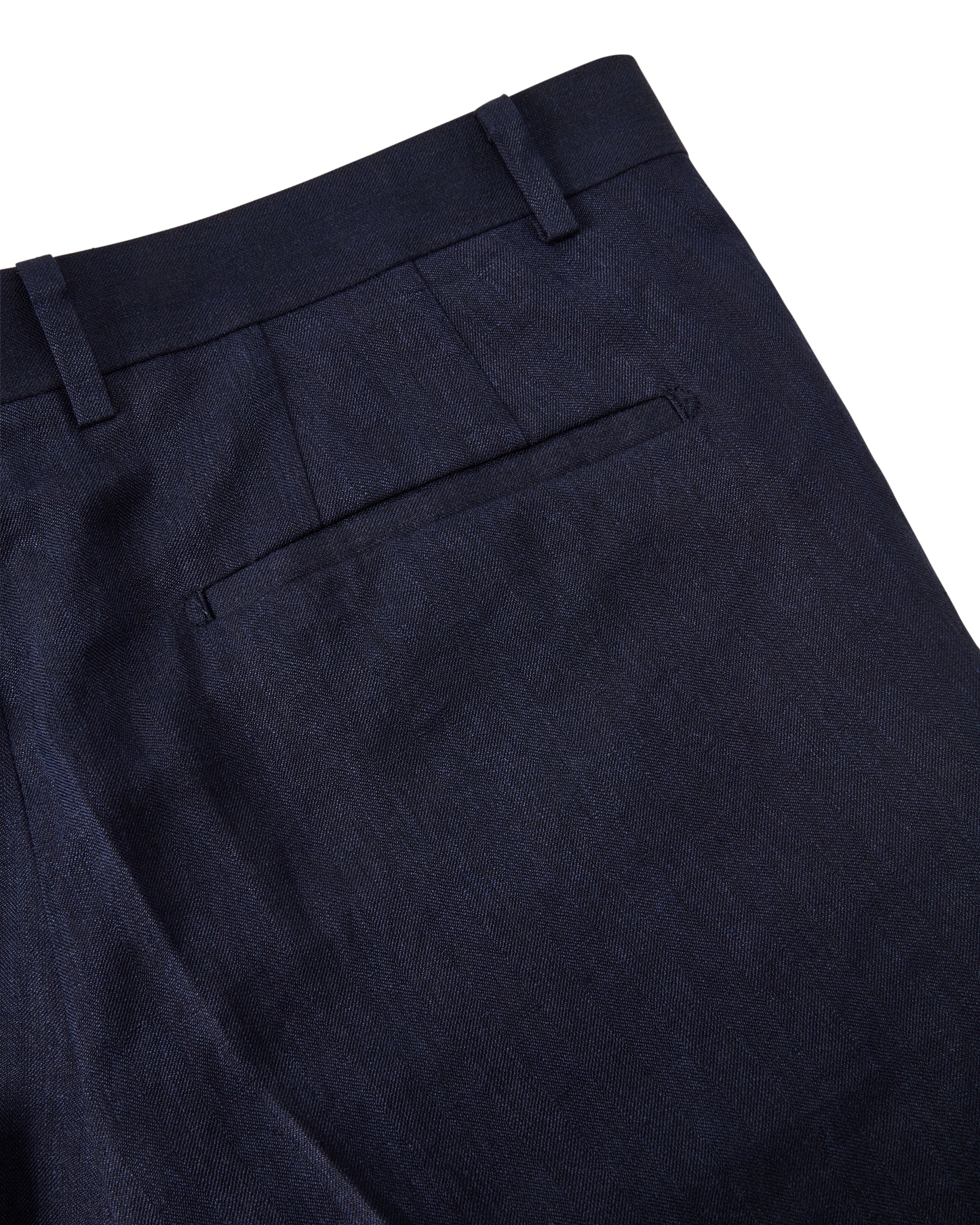 Herringbone Resort Trouser Navy