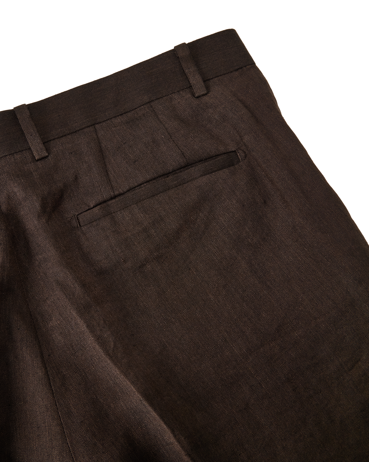 Herringbone Resort Trouser Brown