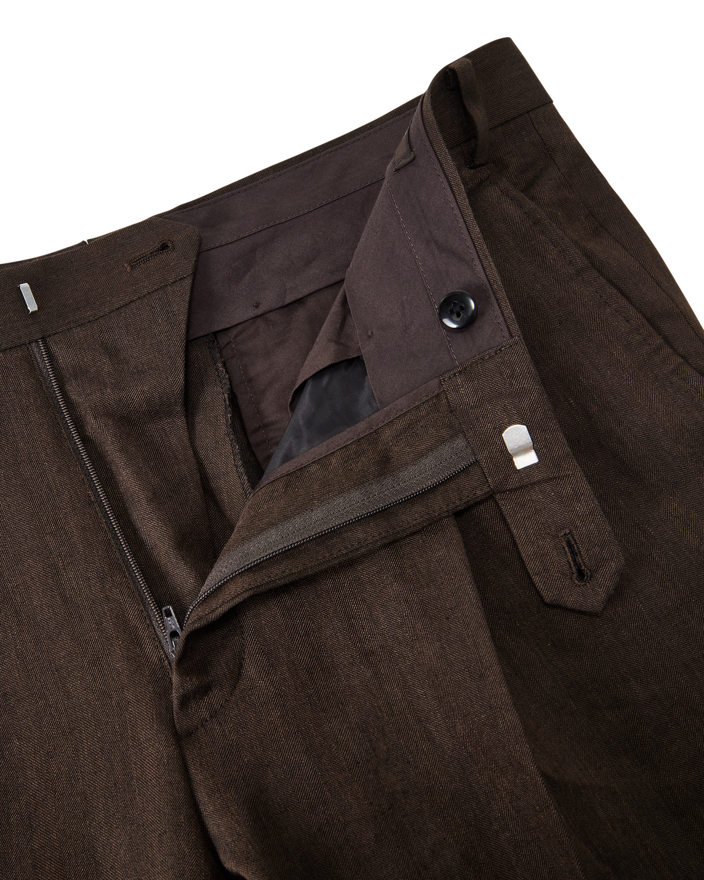 Herringbone Resort Trouser Brown