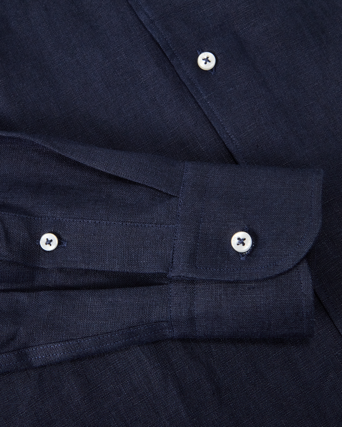 Linen One-Piece Shirt Navy