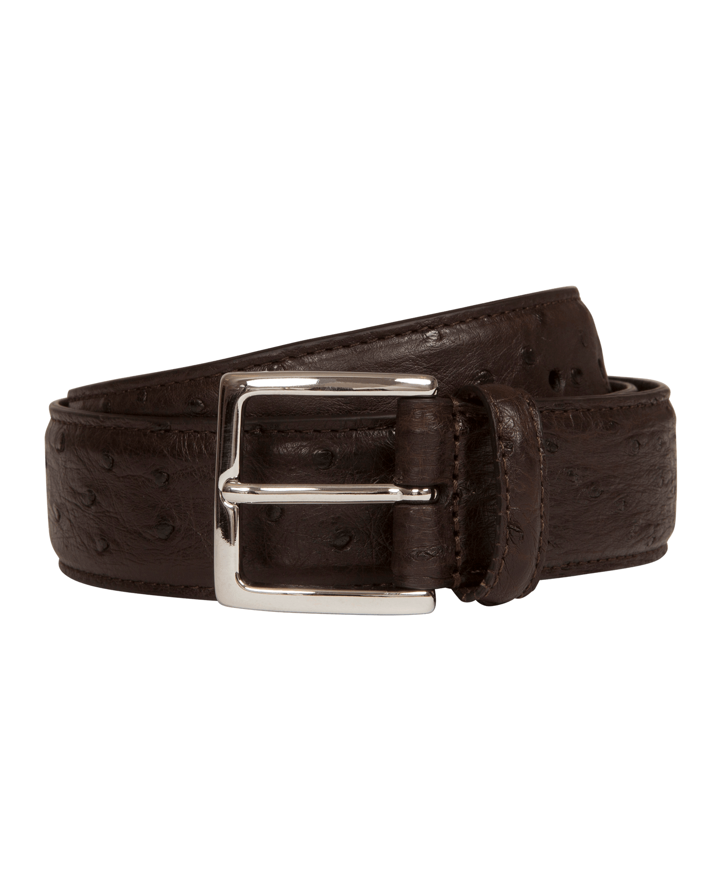 Woven Calf Leather Belt Black