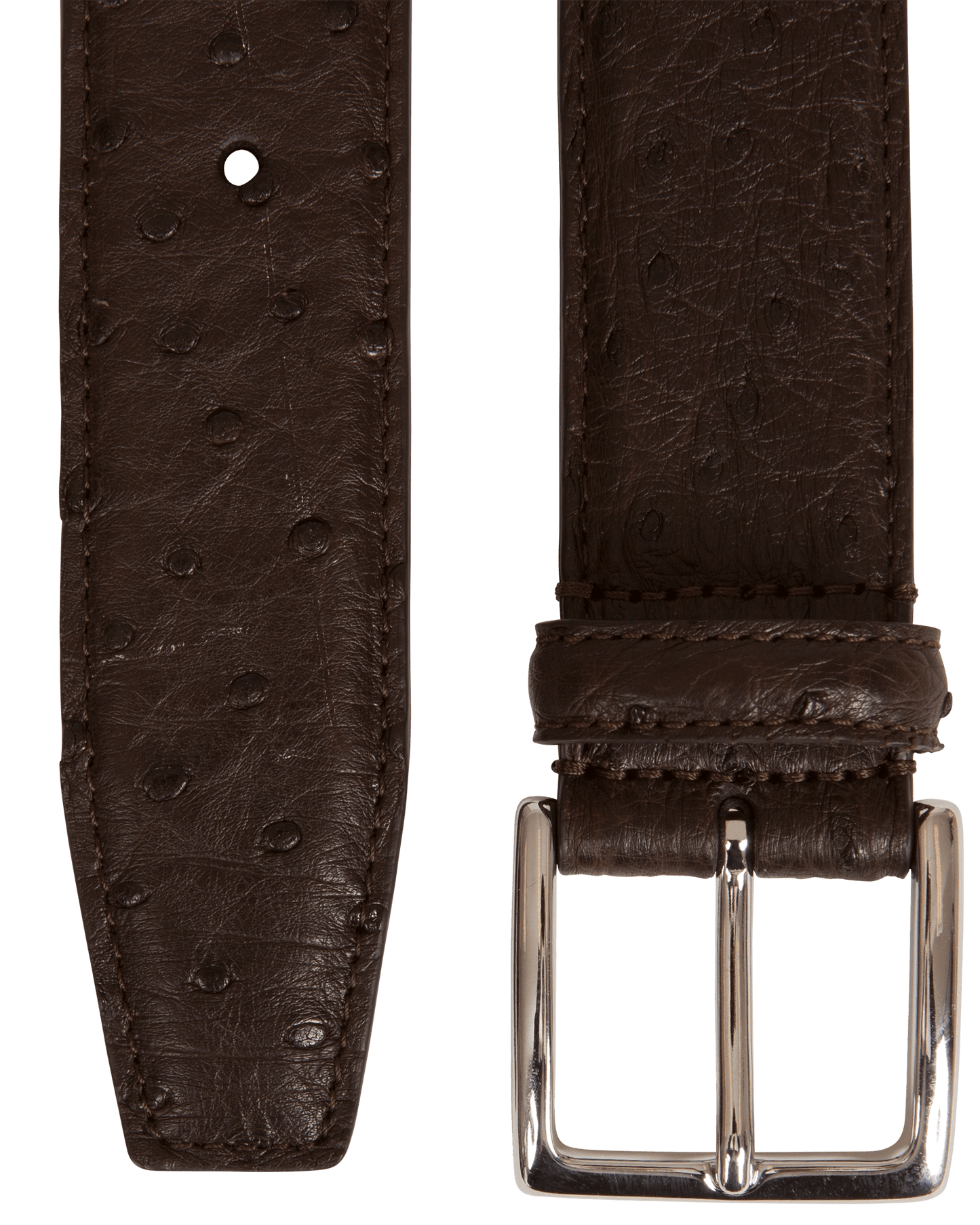 Woven Calf Leather Belt Black