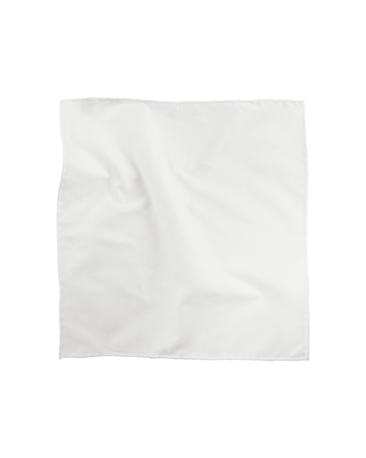 Linen Pocket Square White